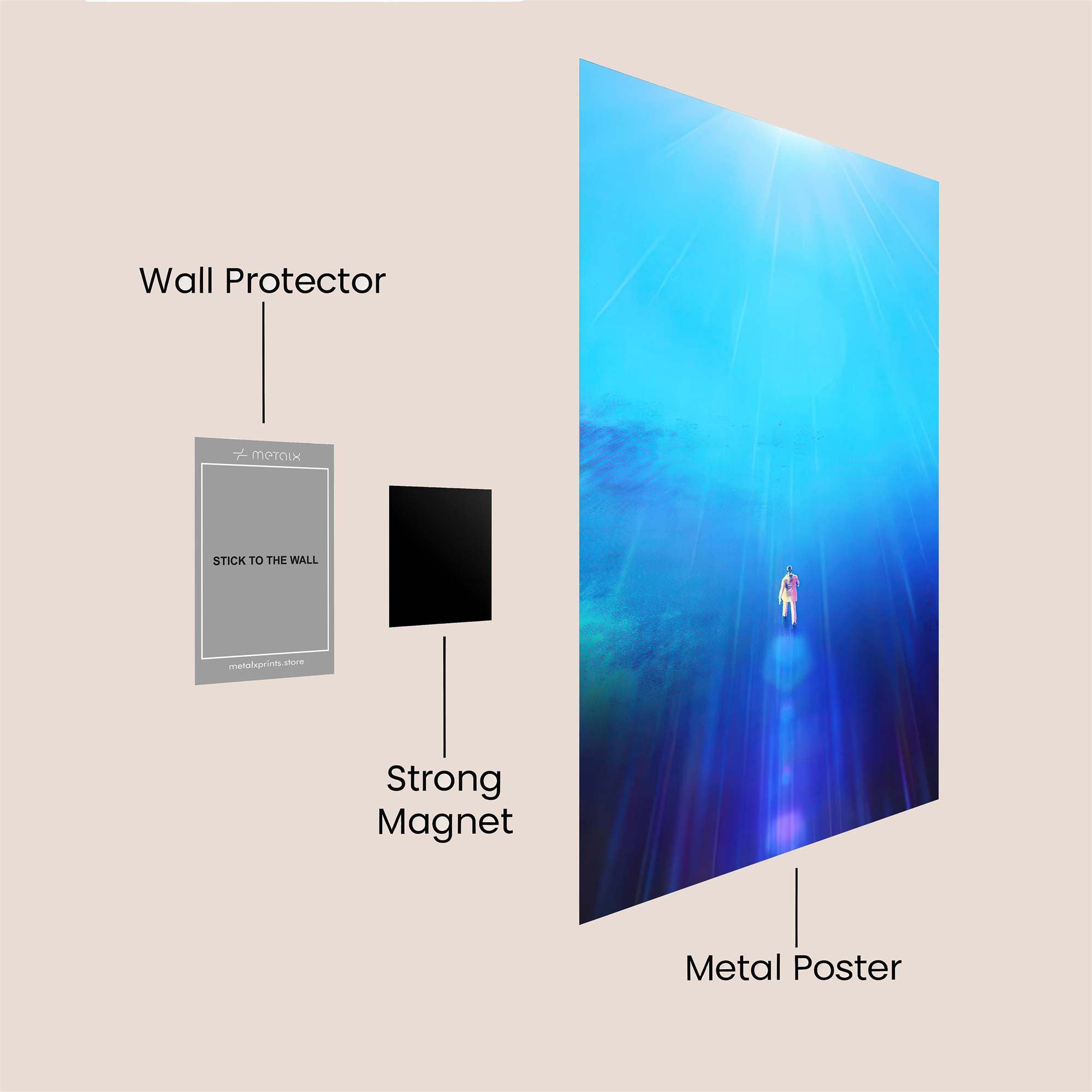 Radiant Ascent Safe Wall Magnetic / M