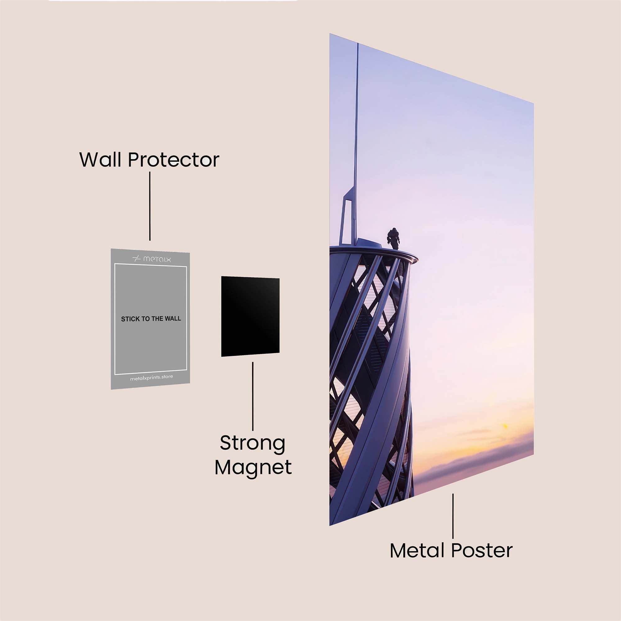 Twilight Ascent Safe Wall Magnetic / M