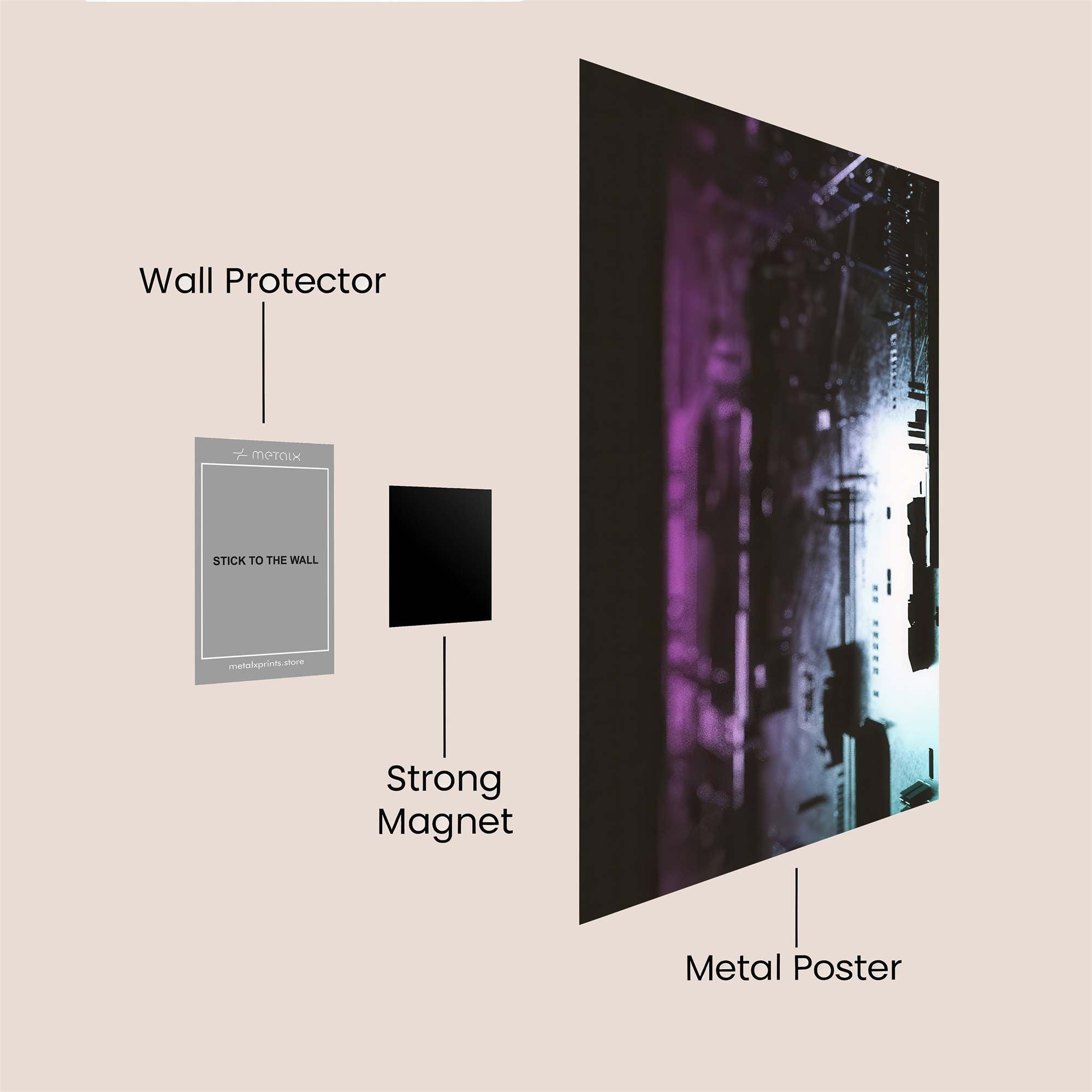 Circuit Dreams Safe Wall Magnetic / M