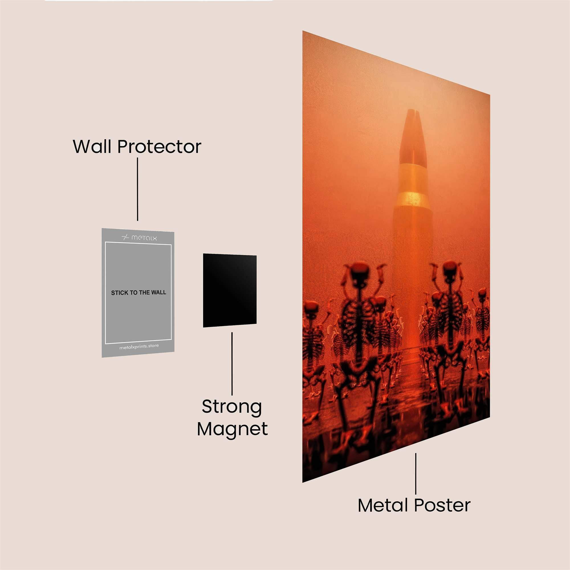 Skeletons Reverie Safe Wall Magnetic / M