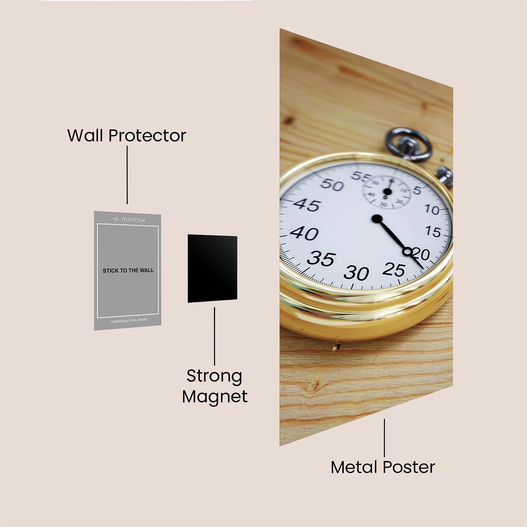 Ticking Continuum Safe Wall Magnetic / M