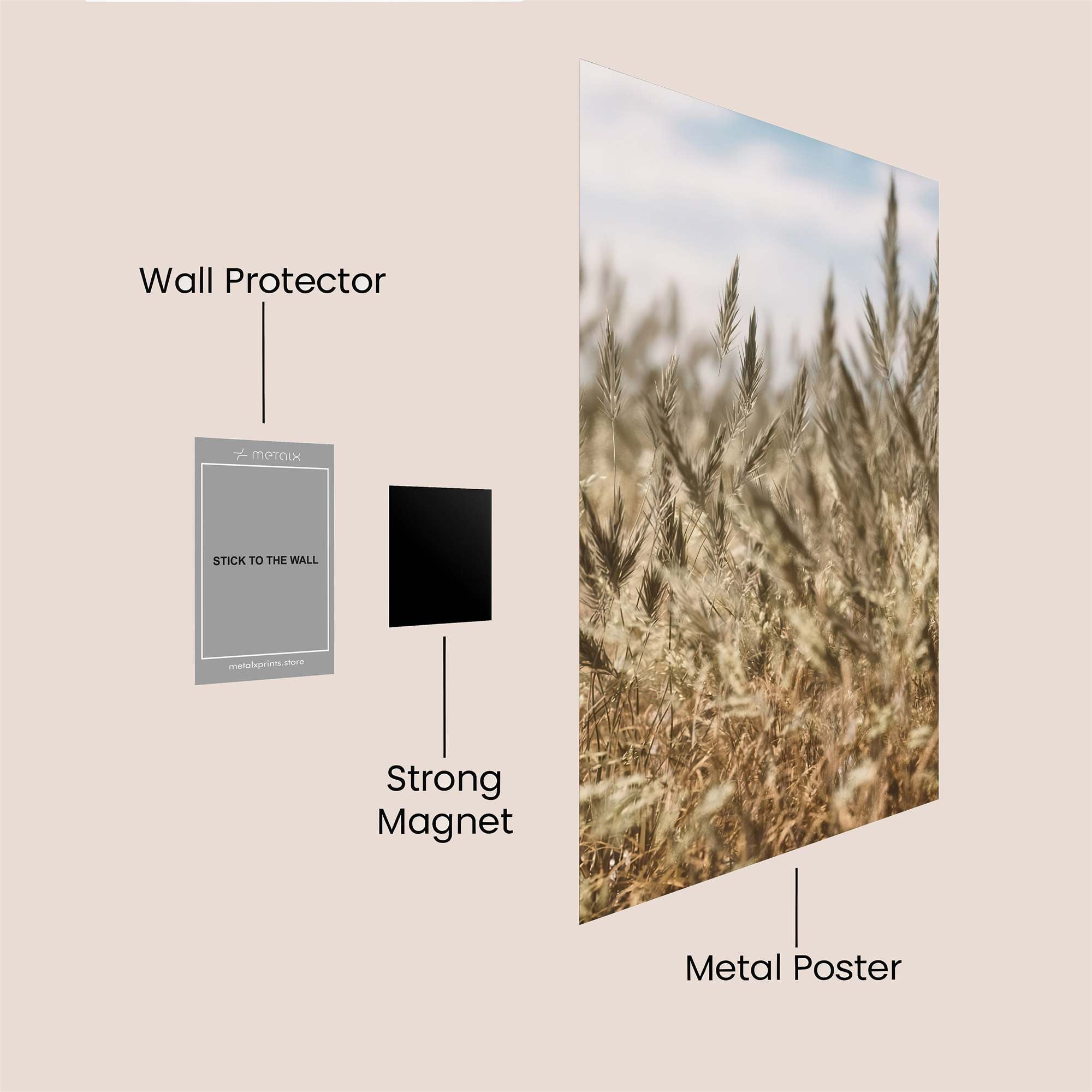 Golden Serenade Safe Wall Magnetic / M