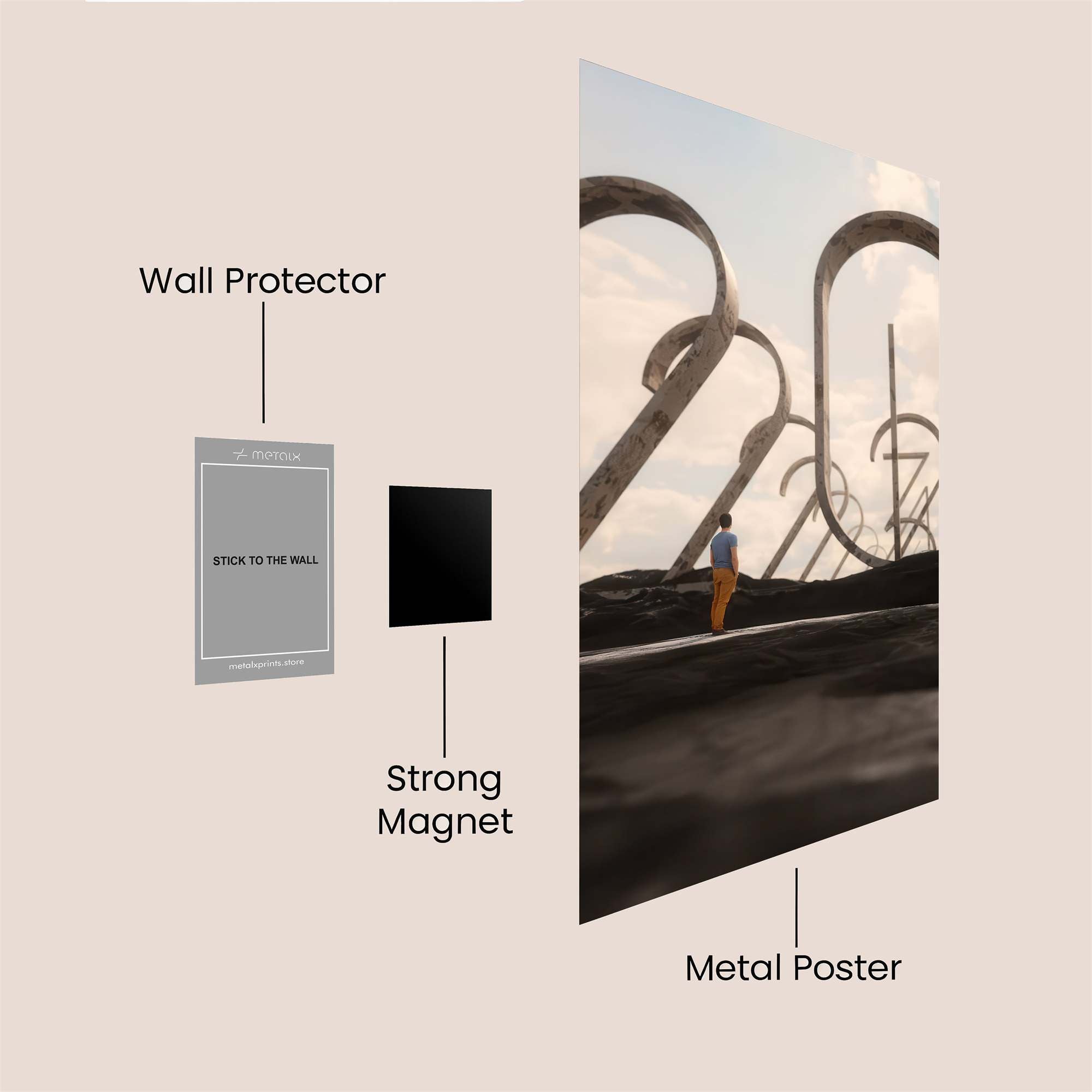 Timescape Wanderlust Safe Wall Magnetic / M