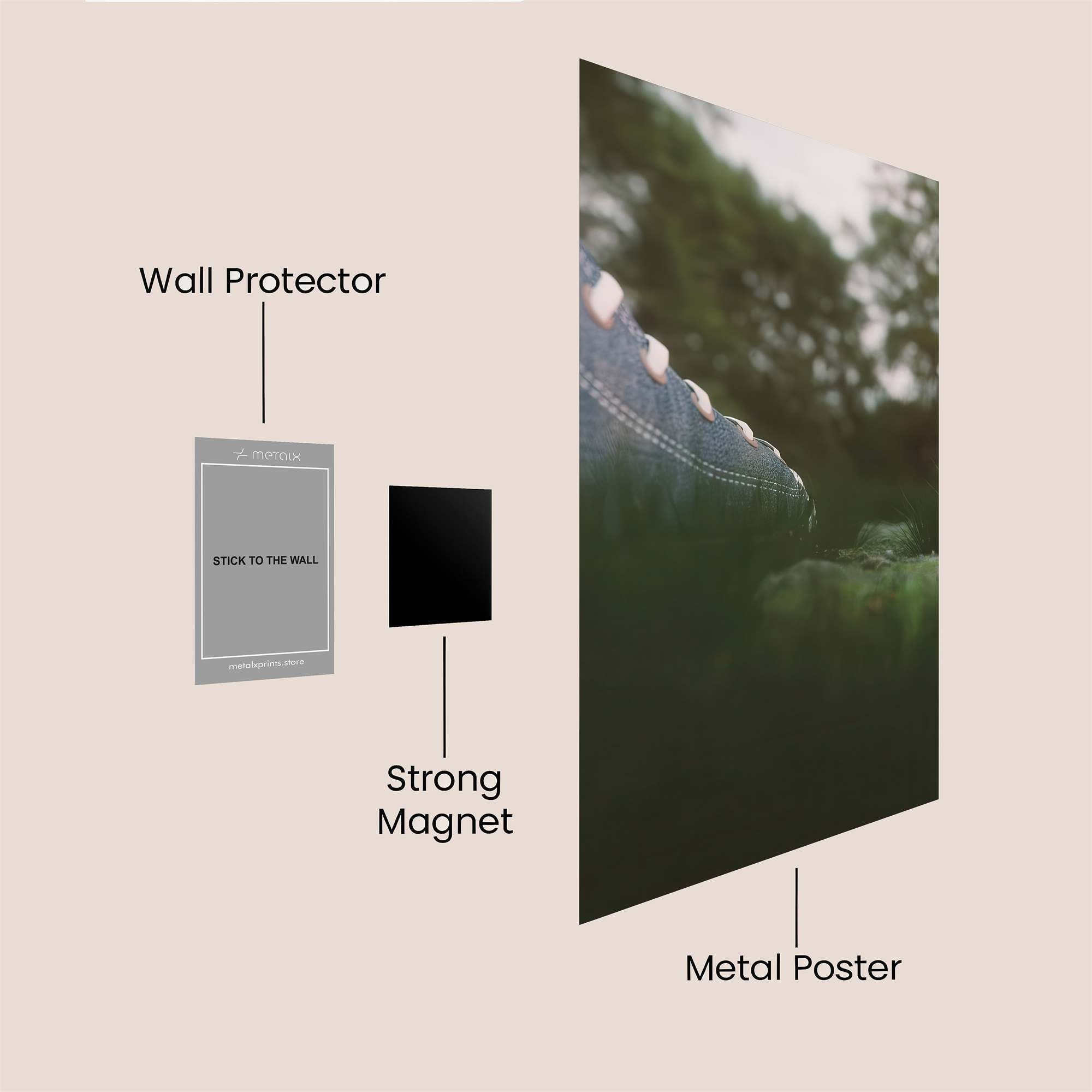 Grounded Stroll Safe Wall Magnetic / M