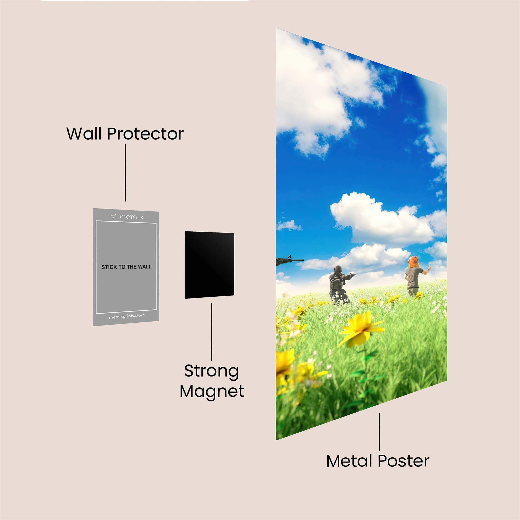 Pastoral Tension Safe Wall Magnetic / M