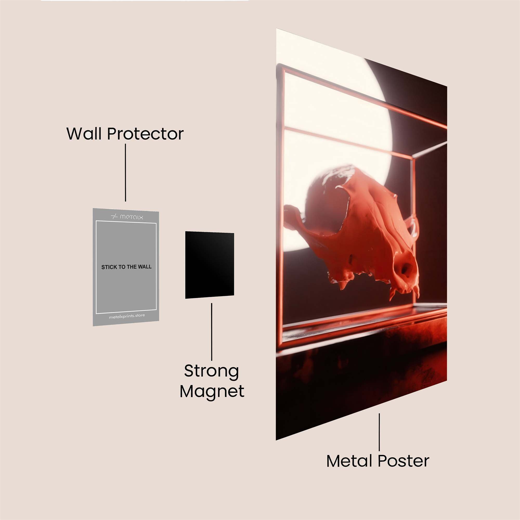 Crimson Enclosure Safe Wall Magnetic / M