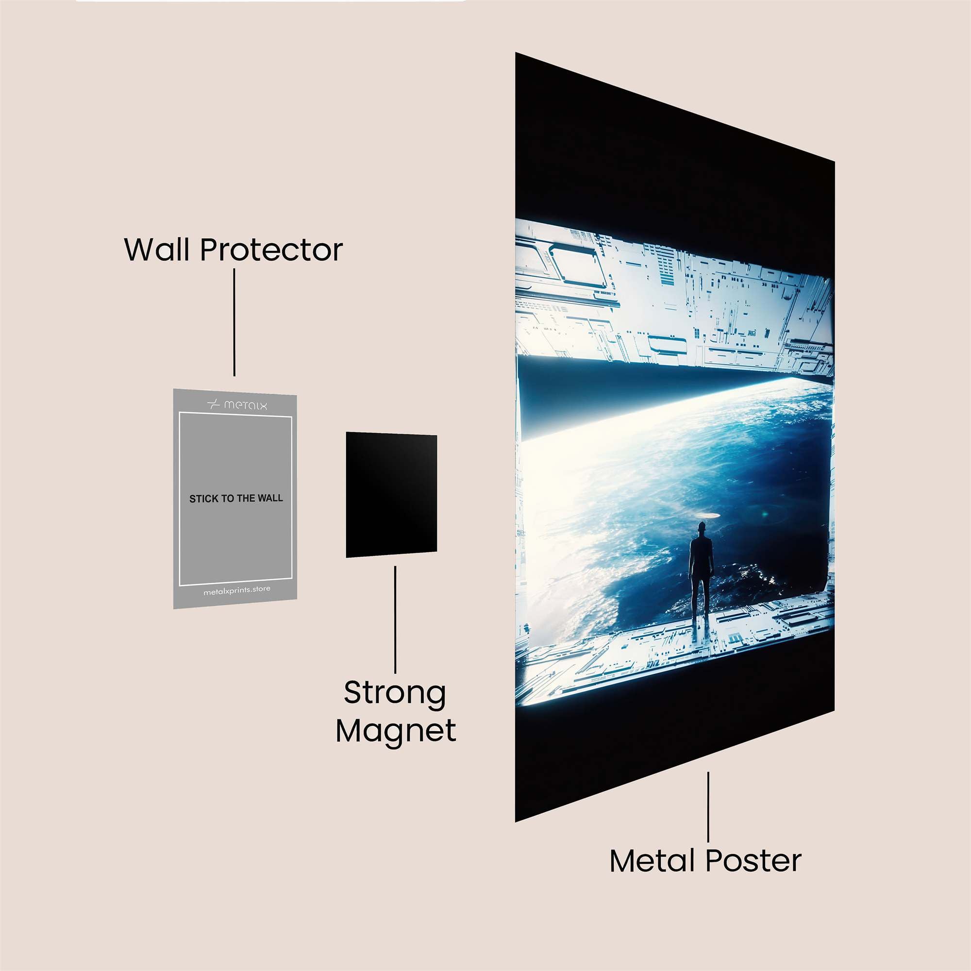 Stellar Solitude Safe Wall Magnetic / M