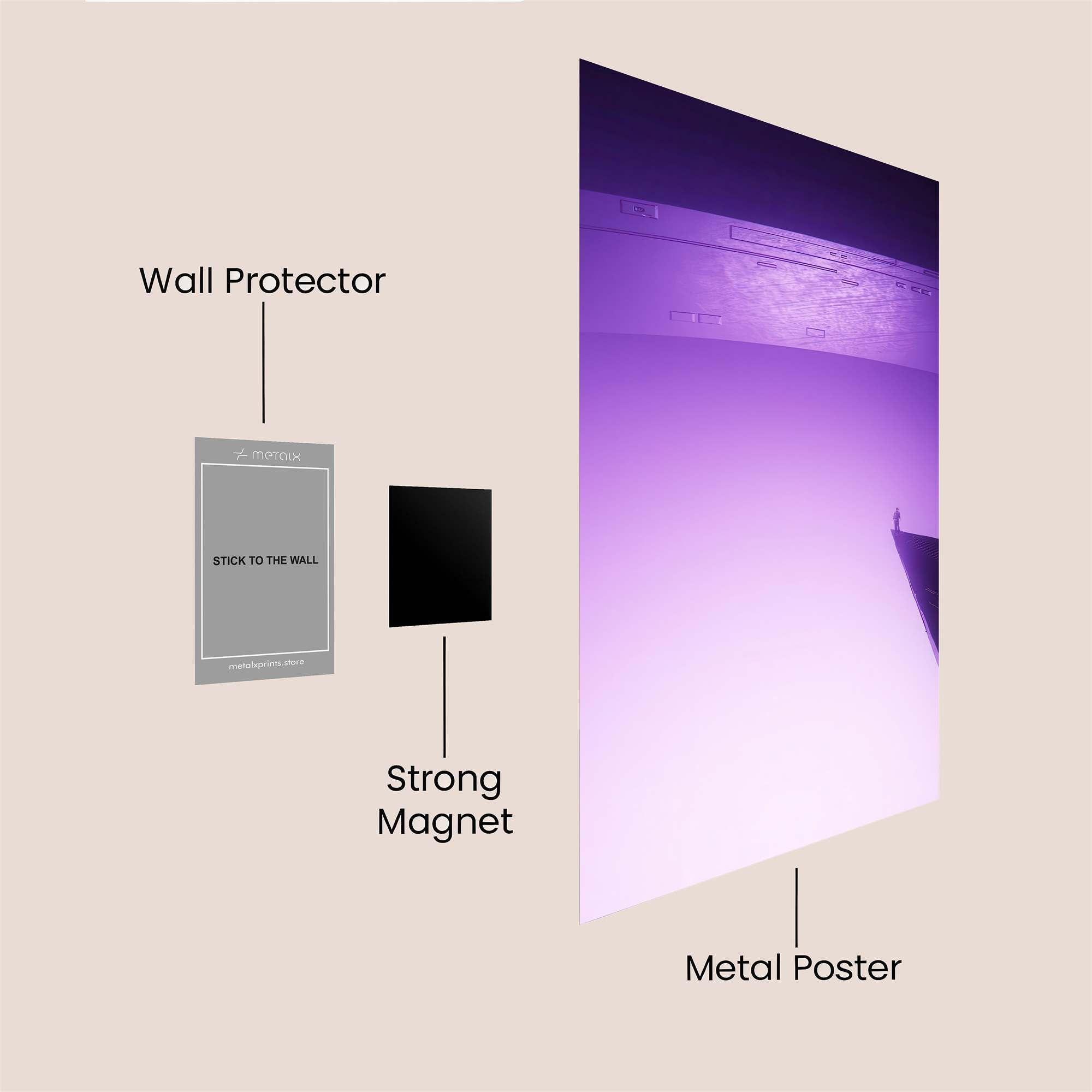 Edge Contemplation Safe Wall Magnetic / M