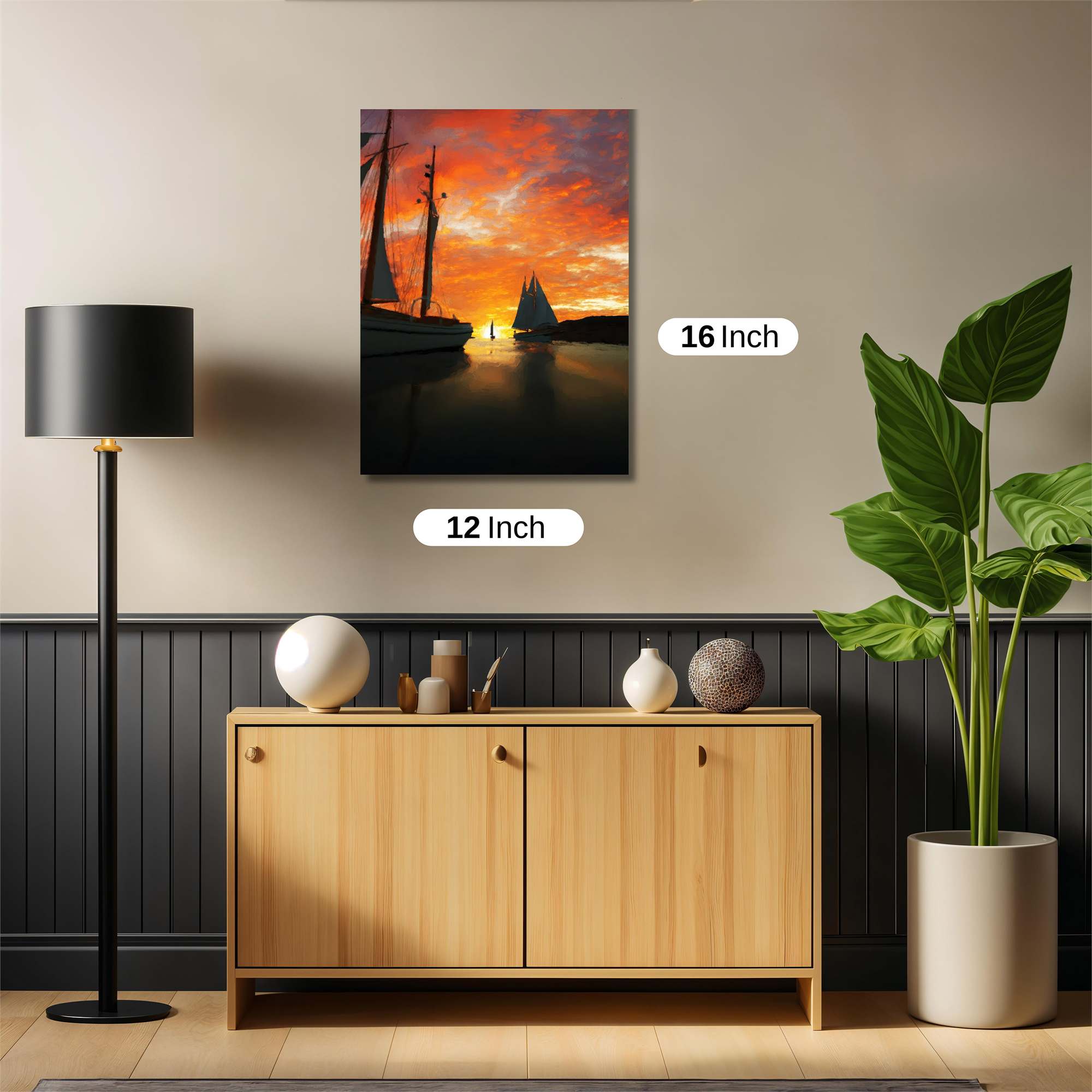 Sailboat Serenity Safe Wall Magnetic / M