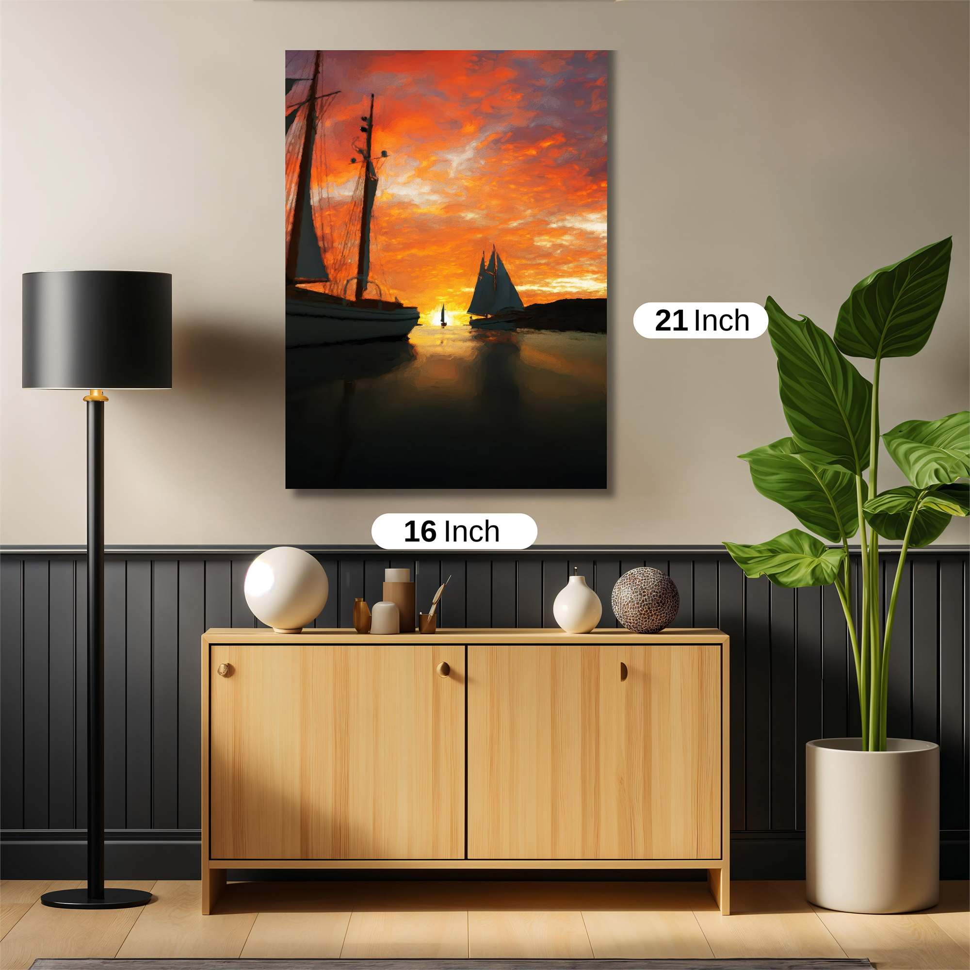 Sailboat Serenity Safe Wall Magnetic / M