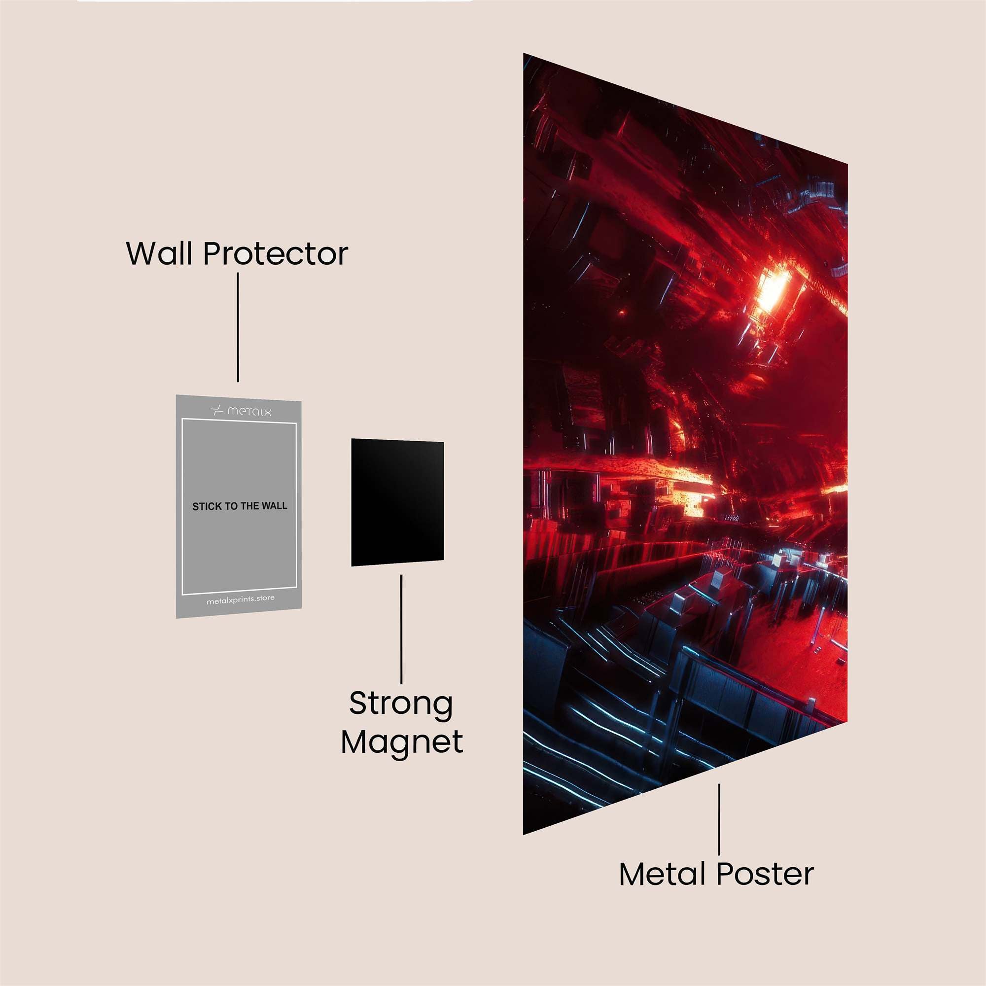 Colossal Silence Safe Wall Magnetic / M