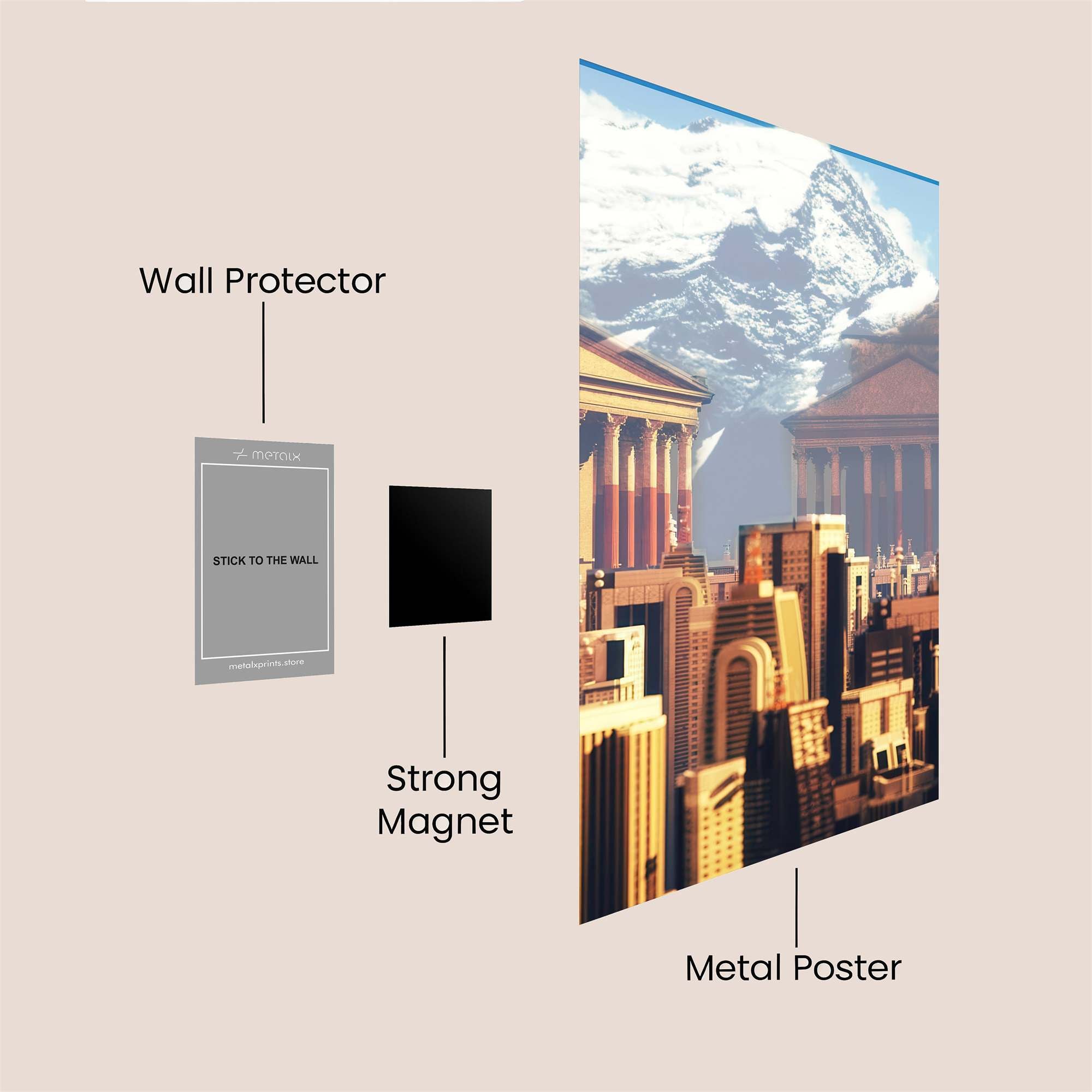 Mythical Metropolis Safe Wall Magnetic / M