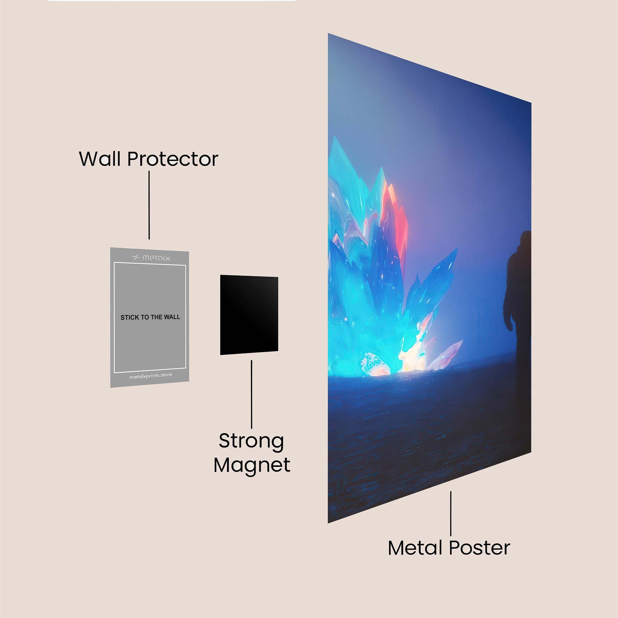 Crystal Reverie Safe Wall Magnetic / M