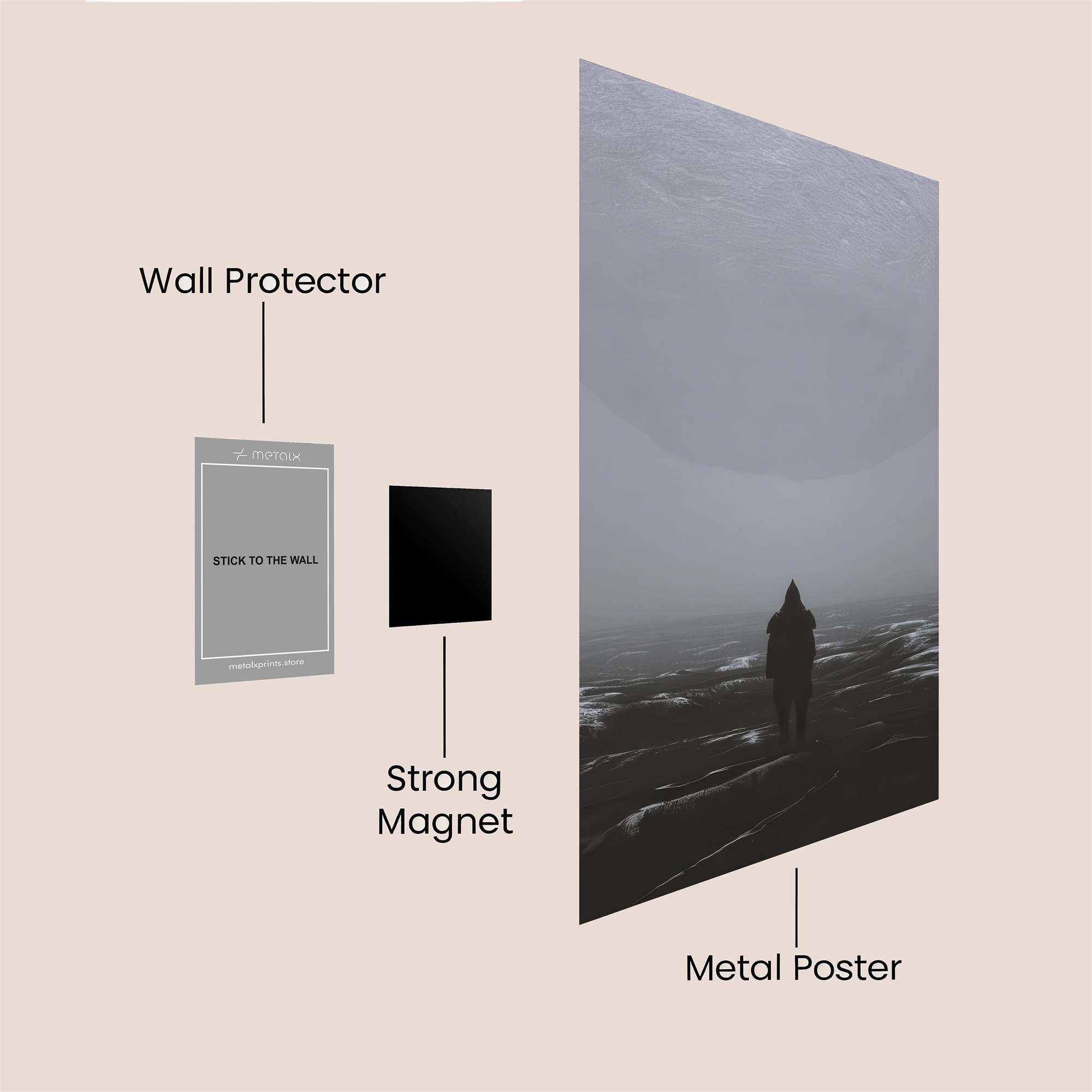 Lunar Solitude Safe Wall Magnetic / M