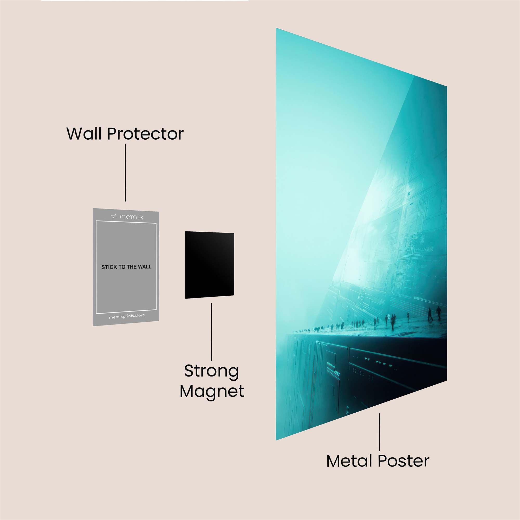 Enigmatic Walkway Safe Wall Magnetic / M