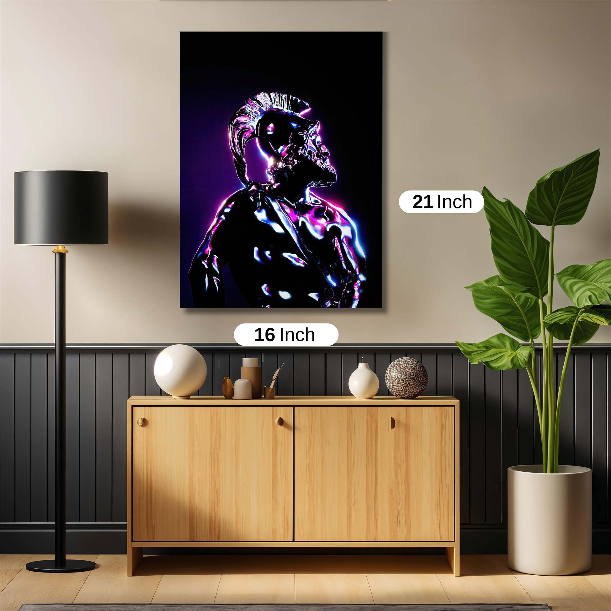 Neon Warrior Safe Wall Magnetic / M