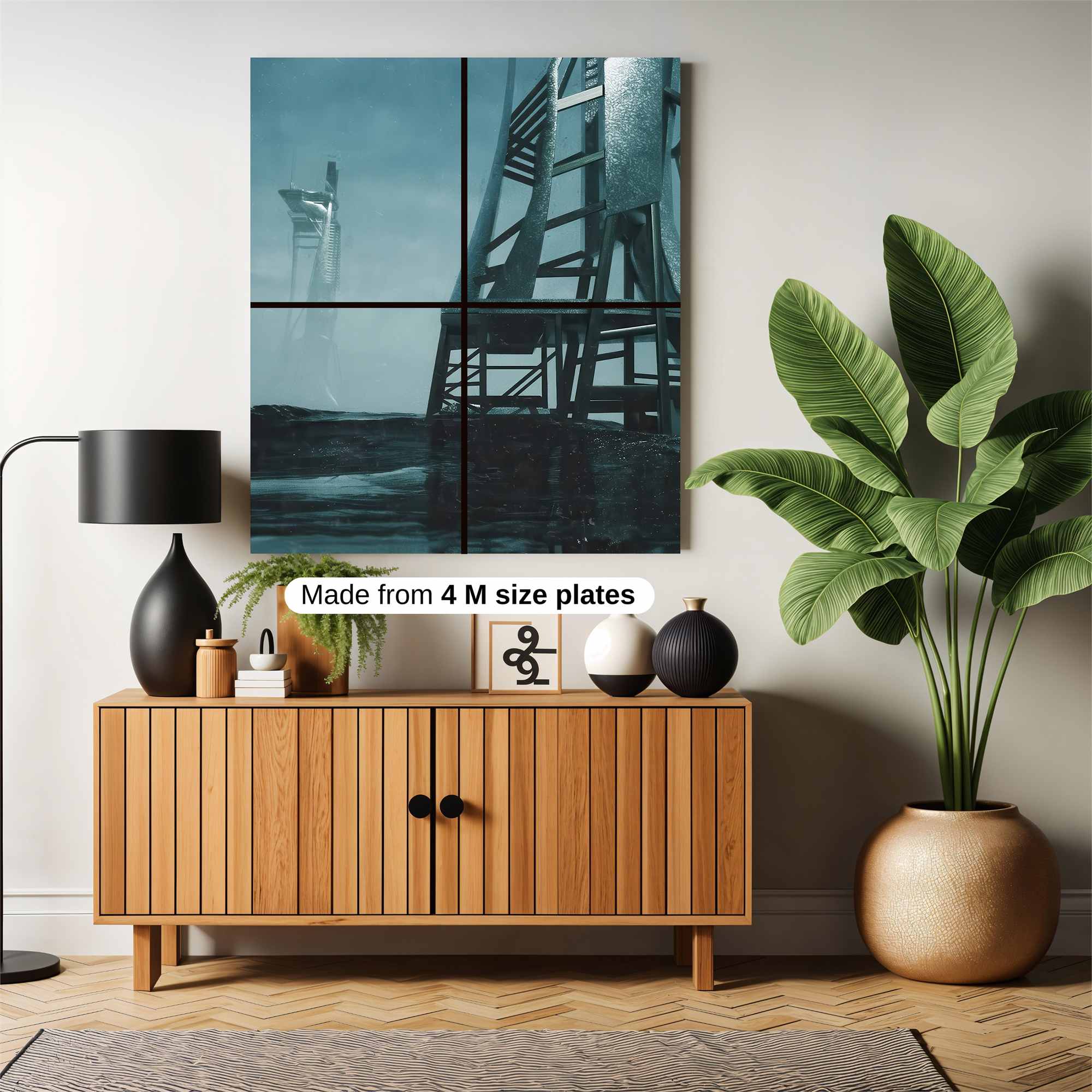 Futuristic Solitude Safe Wall Magnetic / M