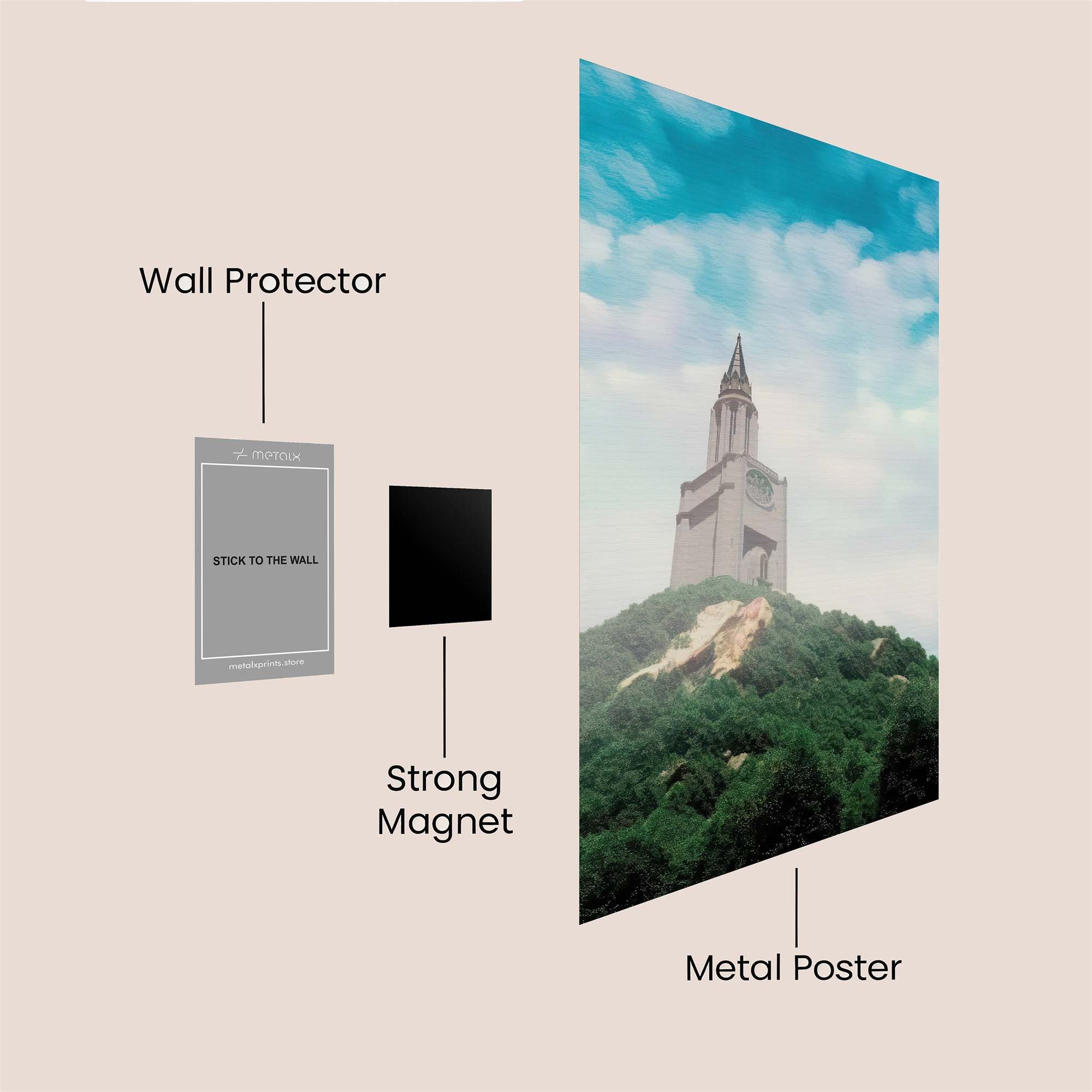 Tower Resplendence Safe Wall Magnetic / M