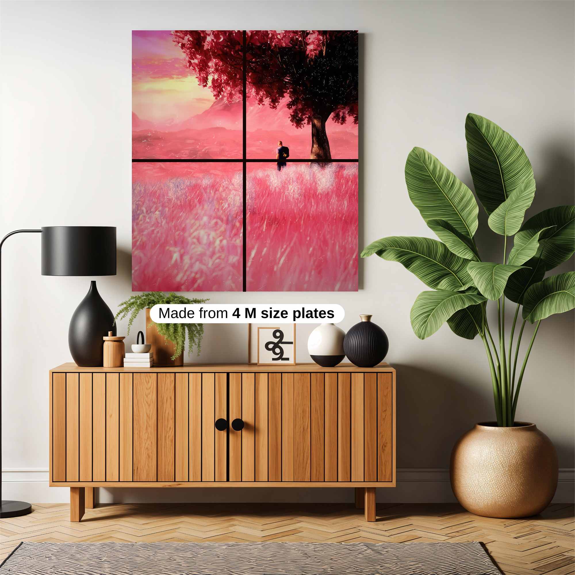 Crimson Serenity Safe Wall Magnetic / M