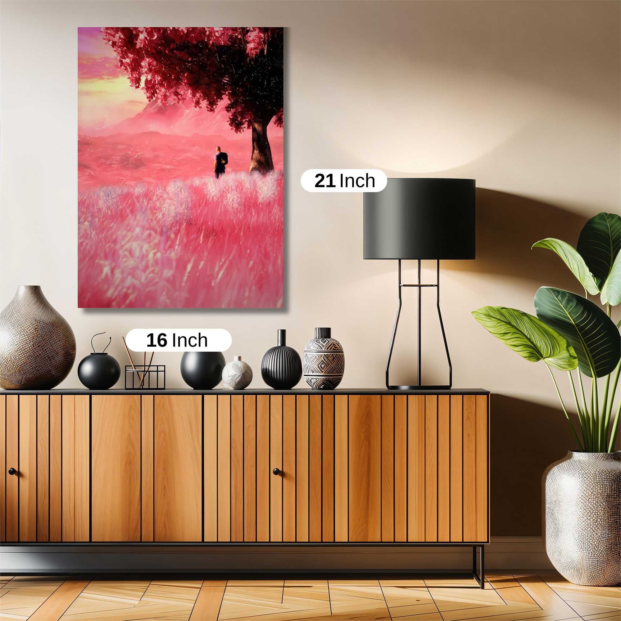 Crimson Serenity Safe Wall Magnetic / M