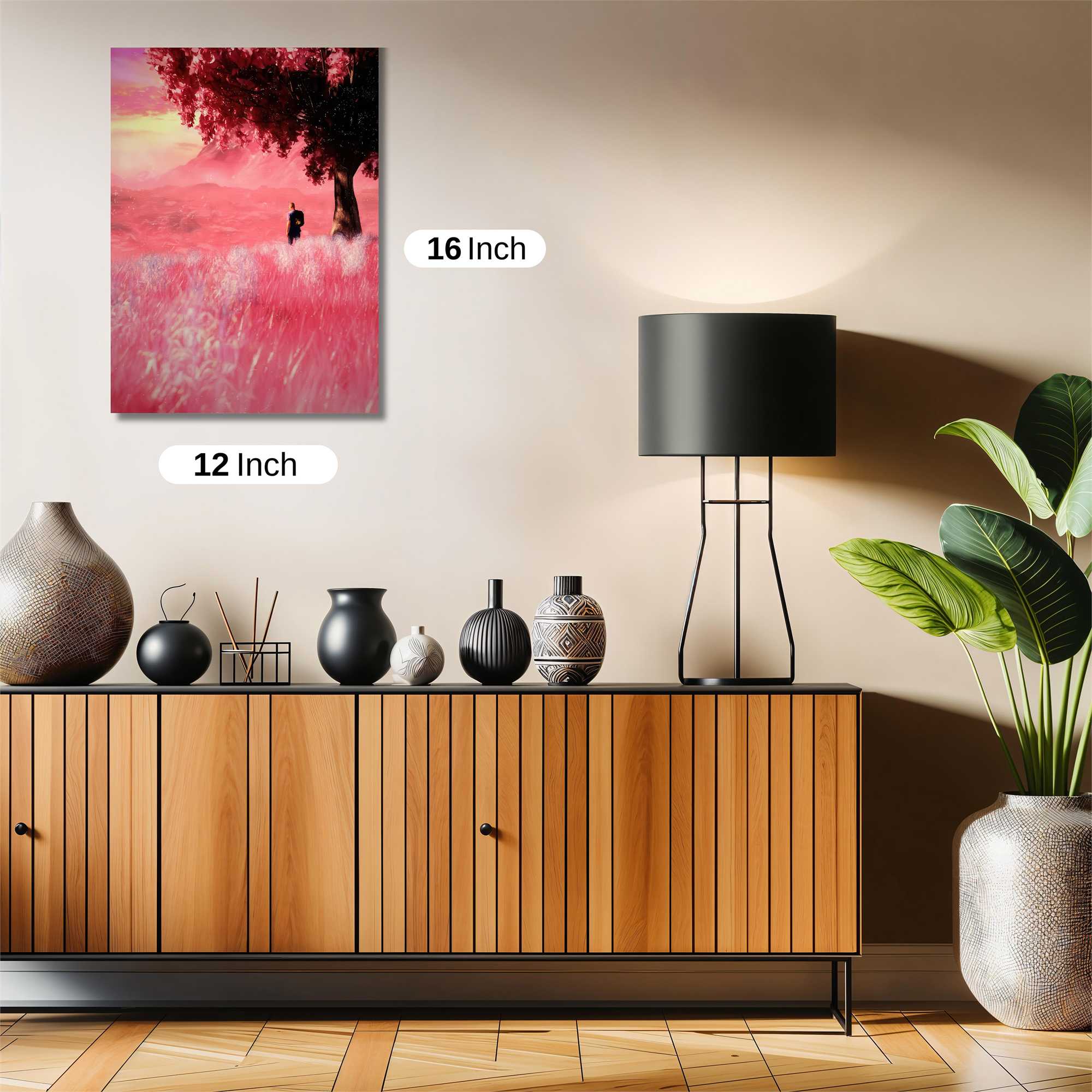 Crimson Serenity Safe Wall Magnetic / M