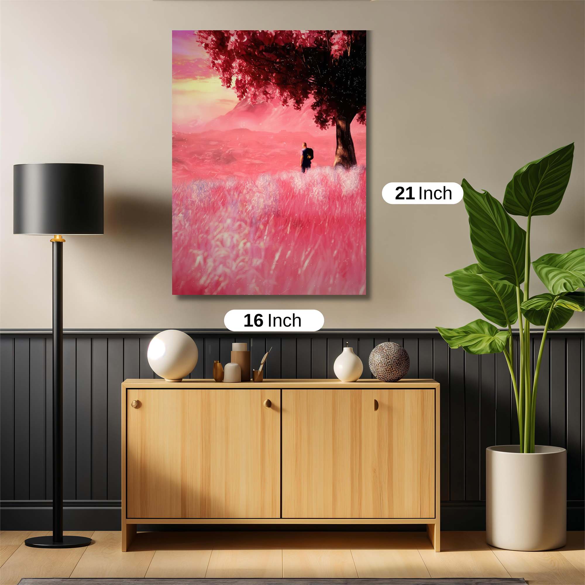 Crimson Serenity Safe Wall Magnetic / M