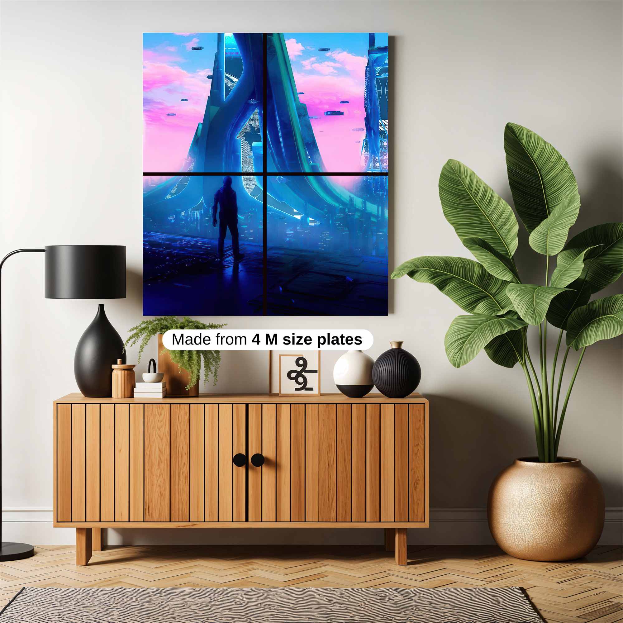 Futuristic Hive Safe Wall Magnetic / M