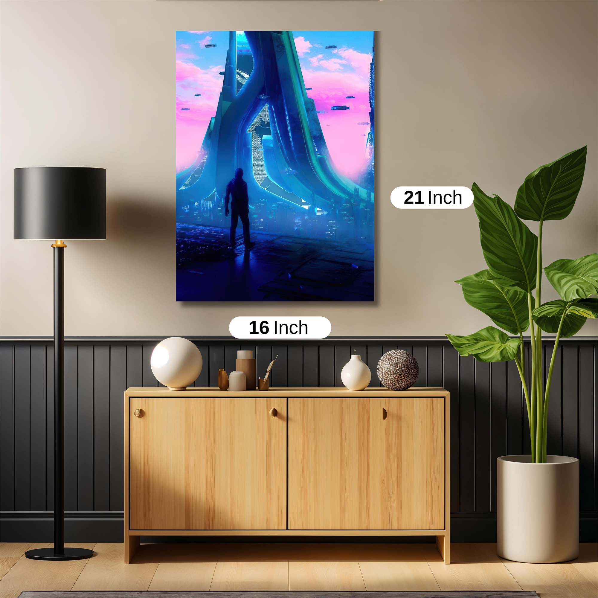 Futuristic Hive Safe Wall Magnetic / M