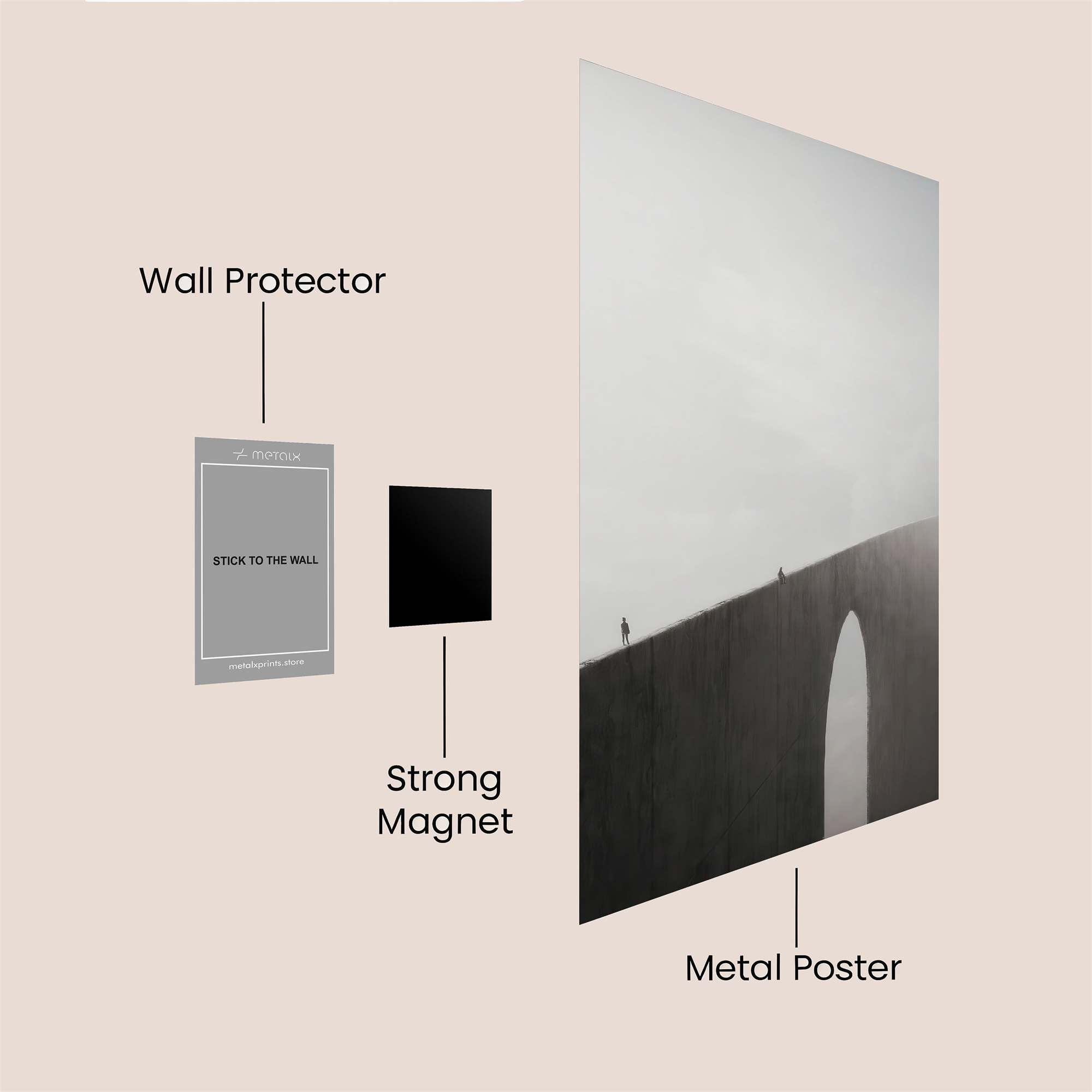 Misty Crossing Safe Wall Magnetic / M