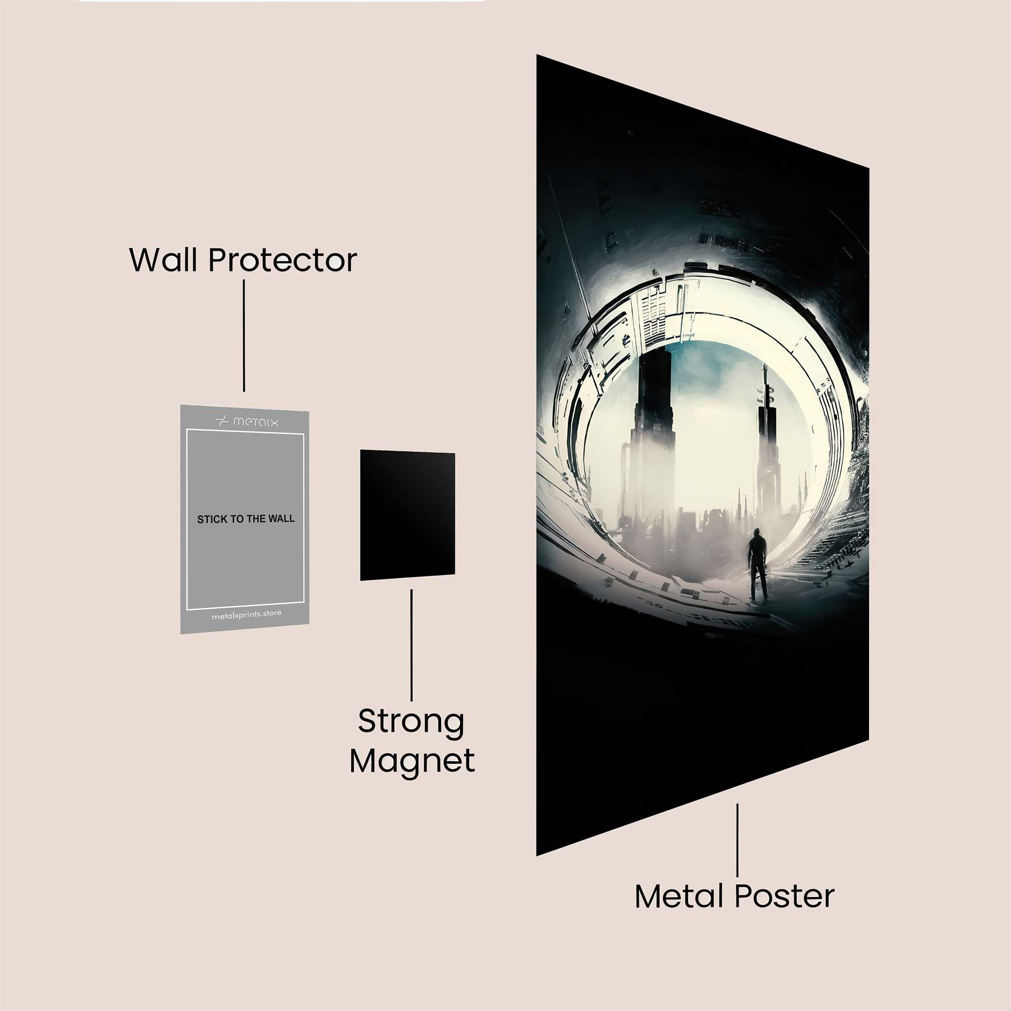 Urban Reverie Safe Wall Magnetic / M