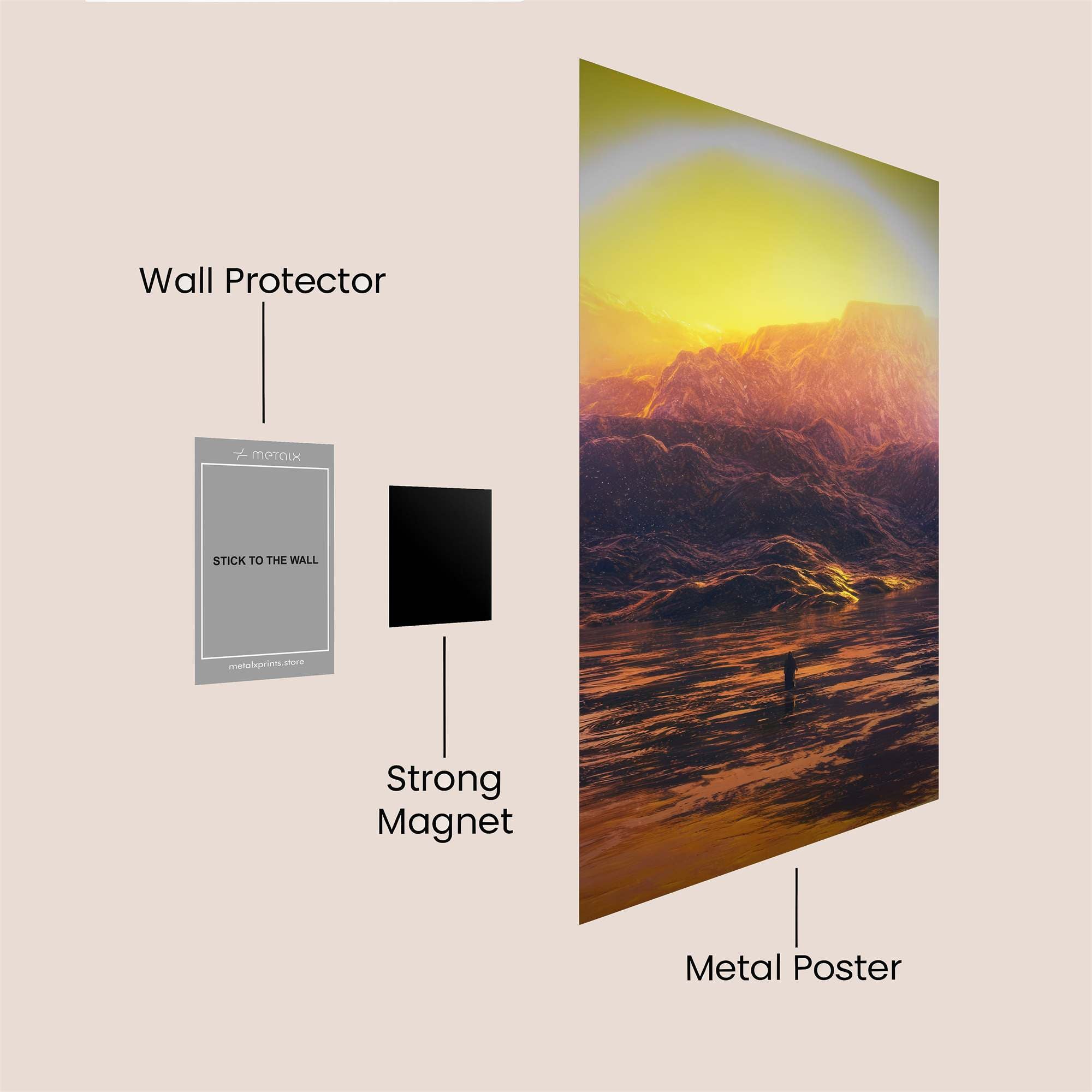Solar Serenity Safe Wall Magnetic / M