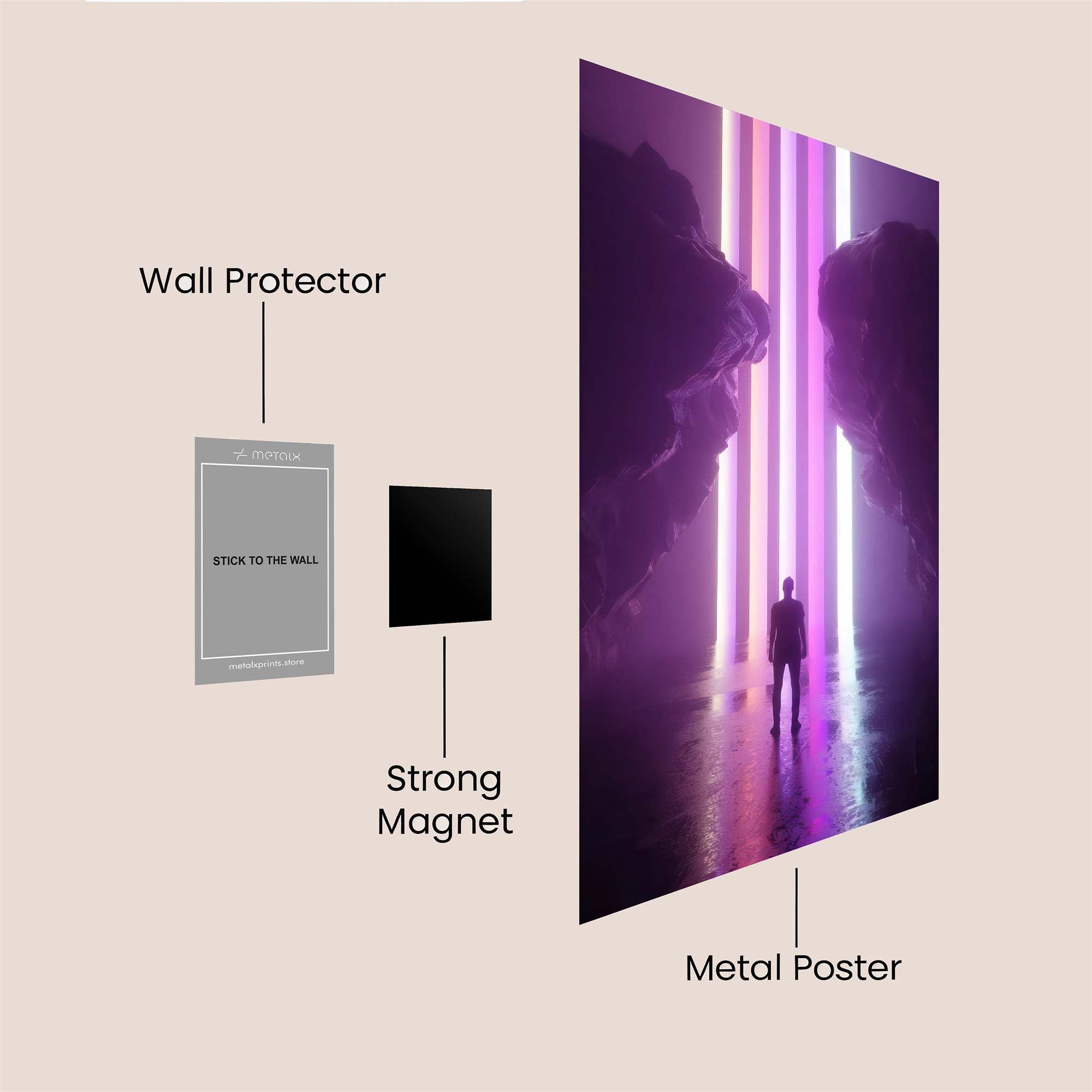 Neon Abyss Safe Wall Magnetic / M