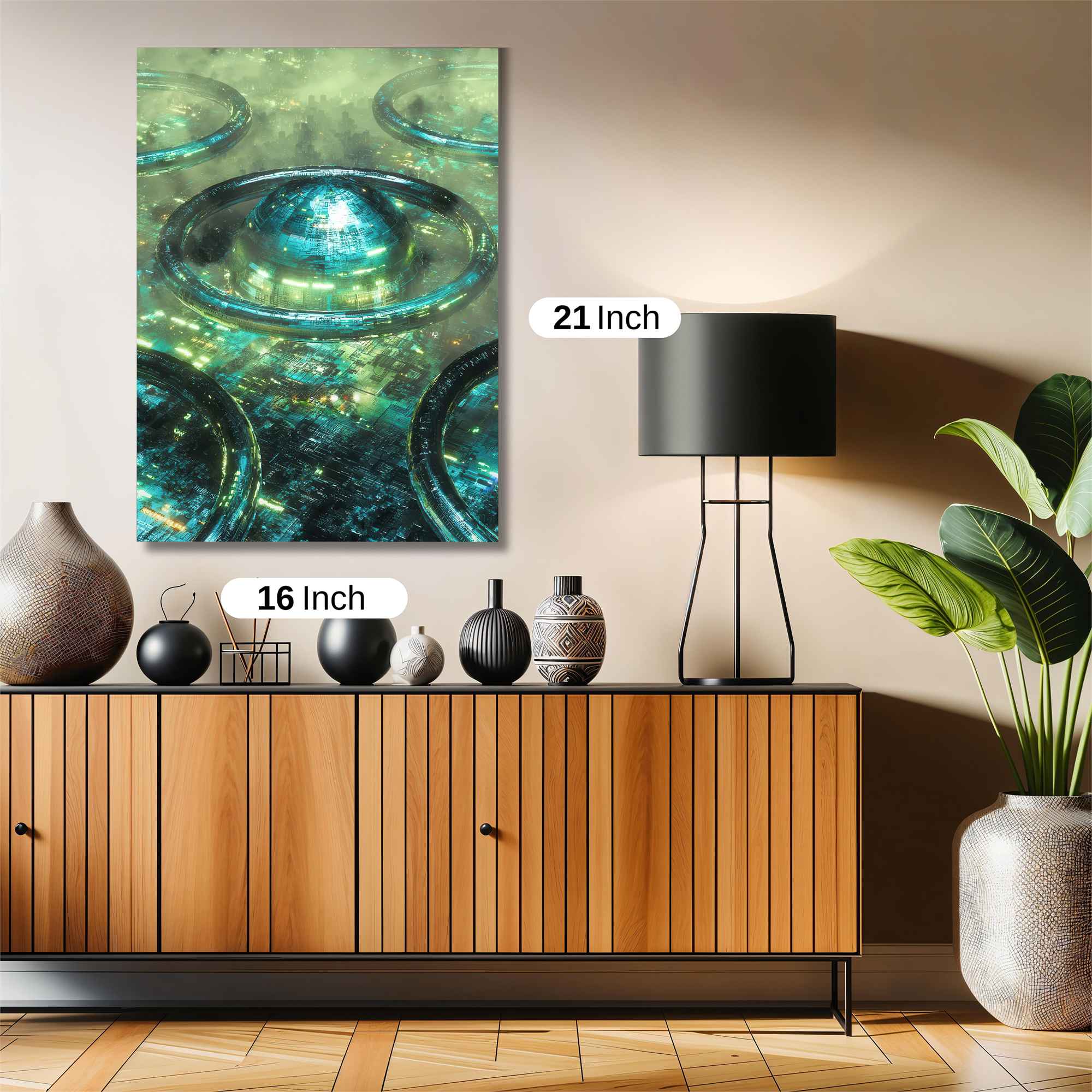 Futuristic Glow Safe Wall Magnetic / M