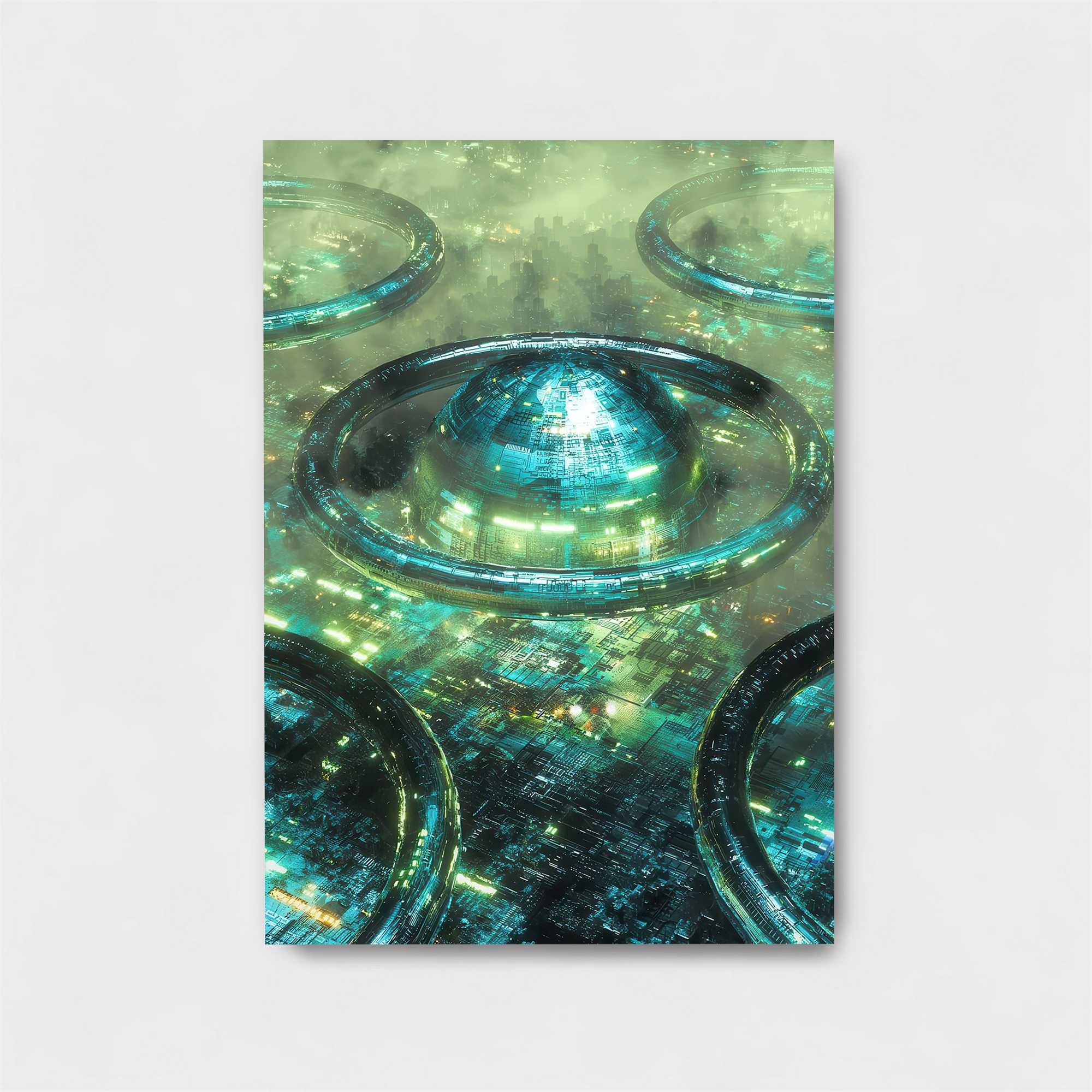 Futuristic Glow Safe Wall Magnetic / M