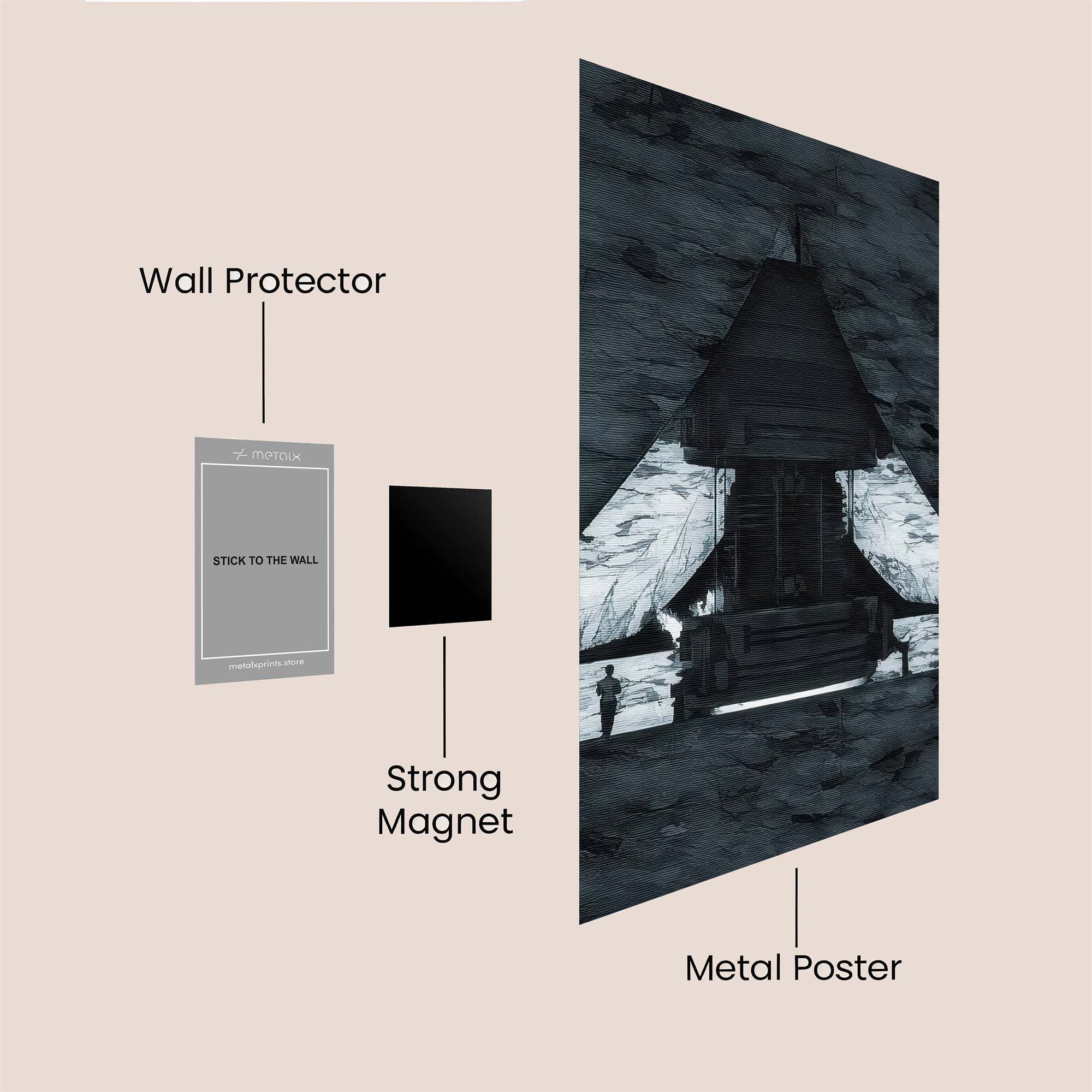Lunar Elegance Safe Wall Magnetic / M