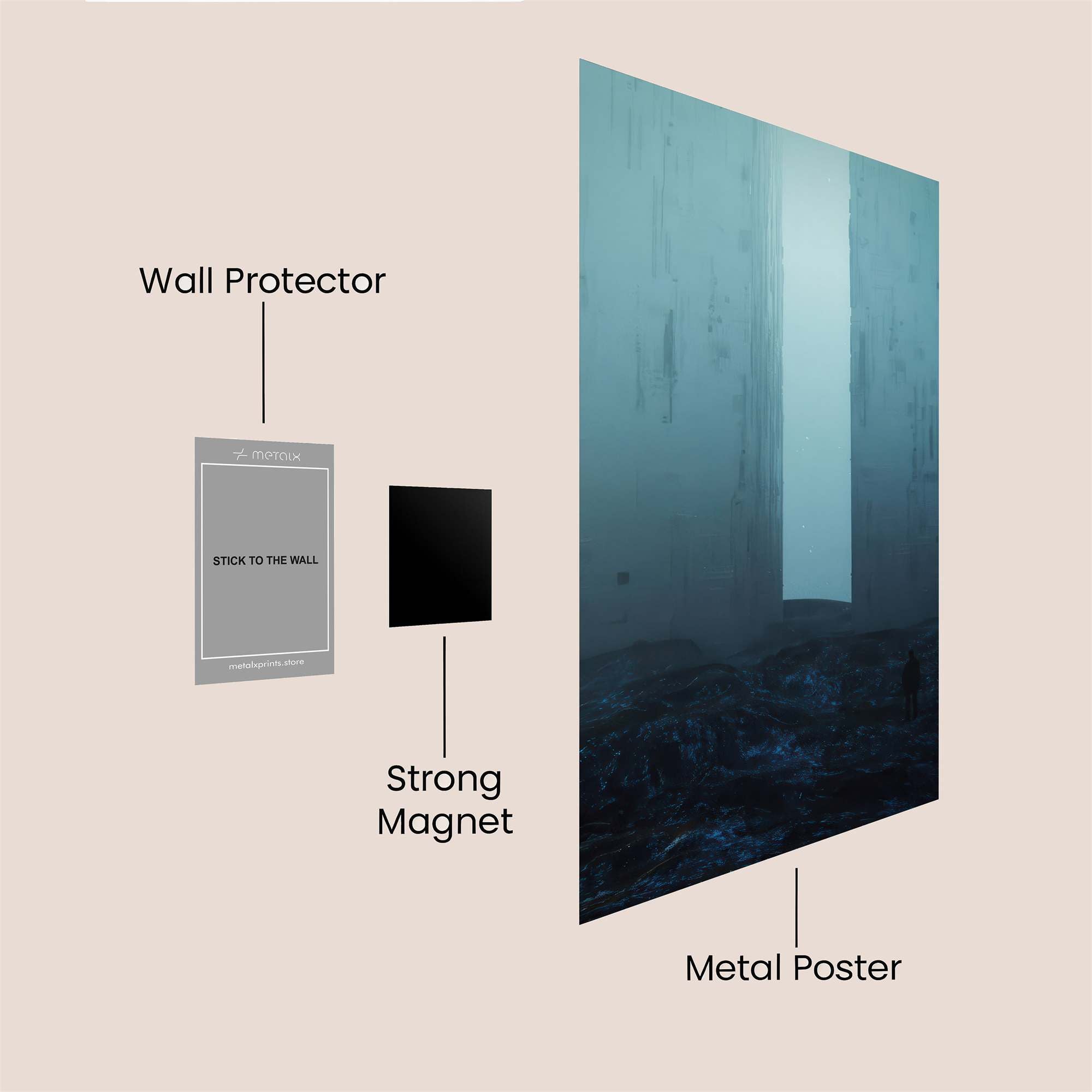 Solitude Vastness Safe Wall Magnetic / M