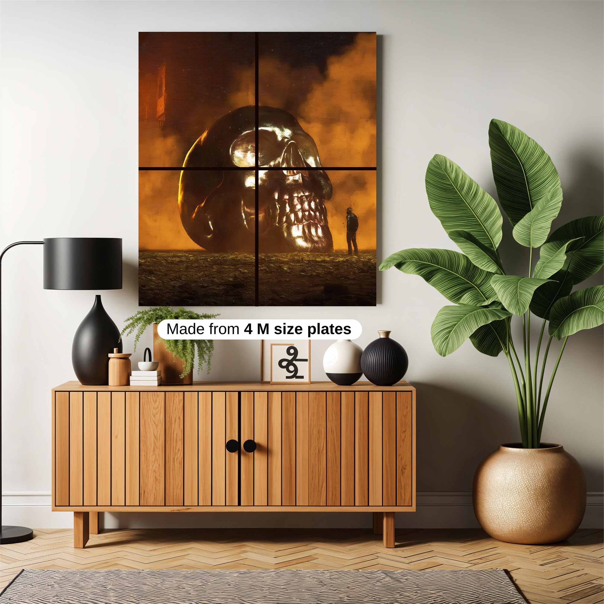 Reflective Giant Safe Wall Magnetic / M