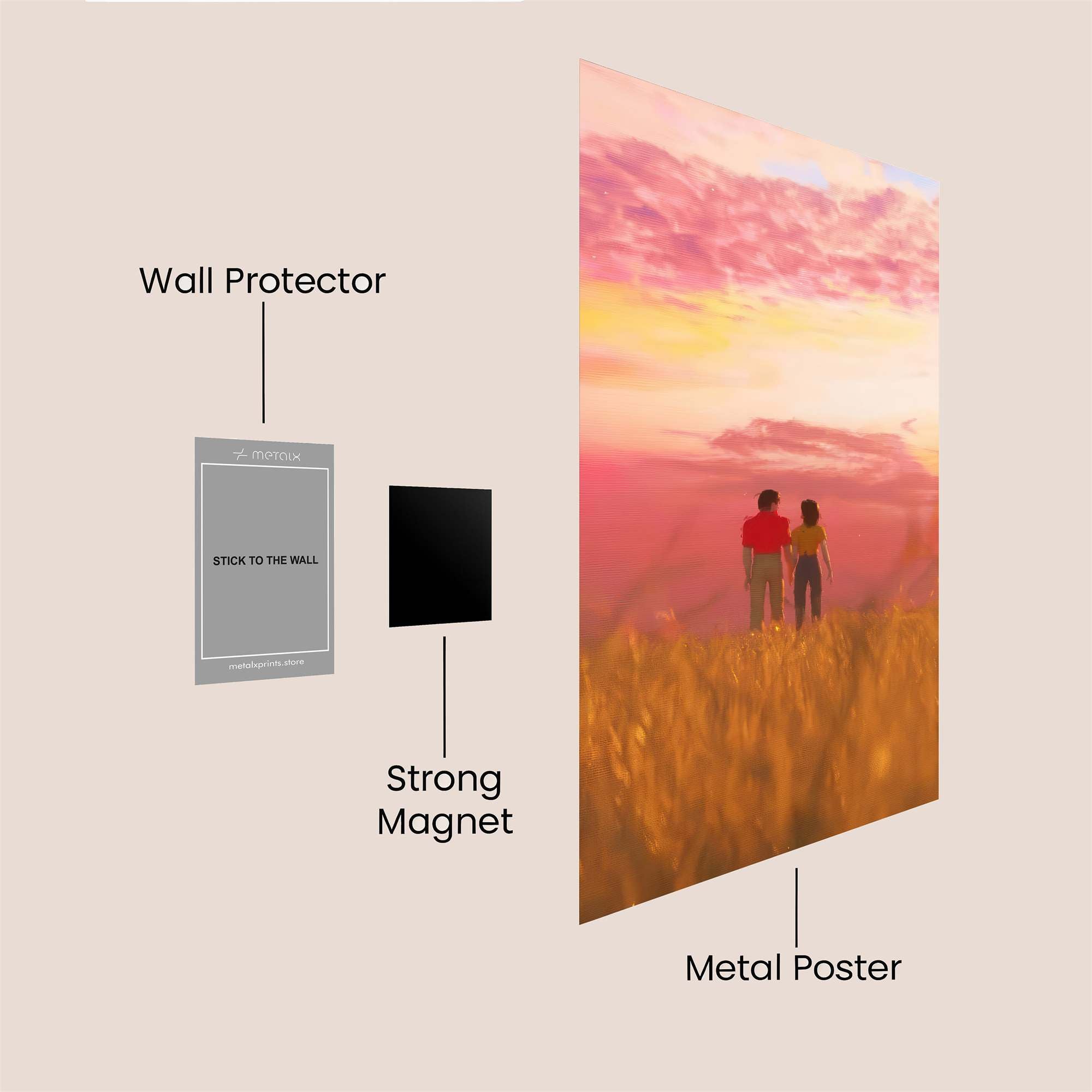 Sunset Reverie Safe Wall Magnetic / M