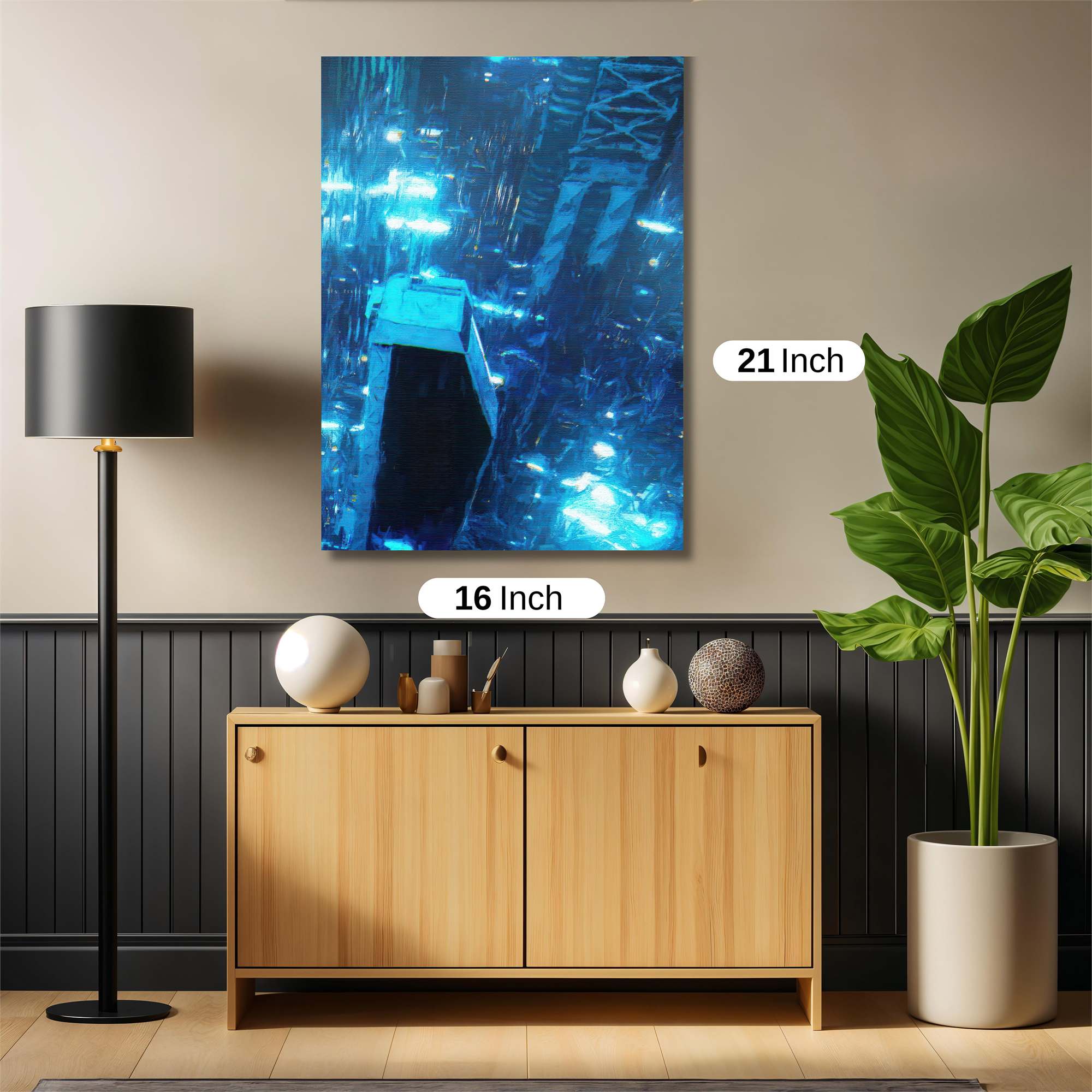 Neon Depths Safe Wall Magnetic / M