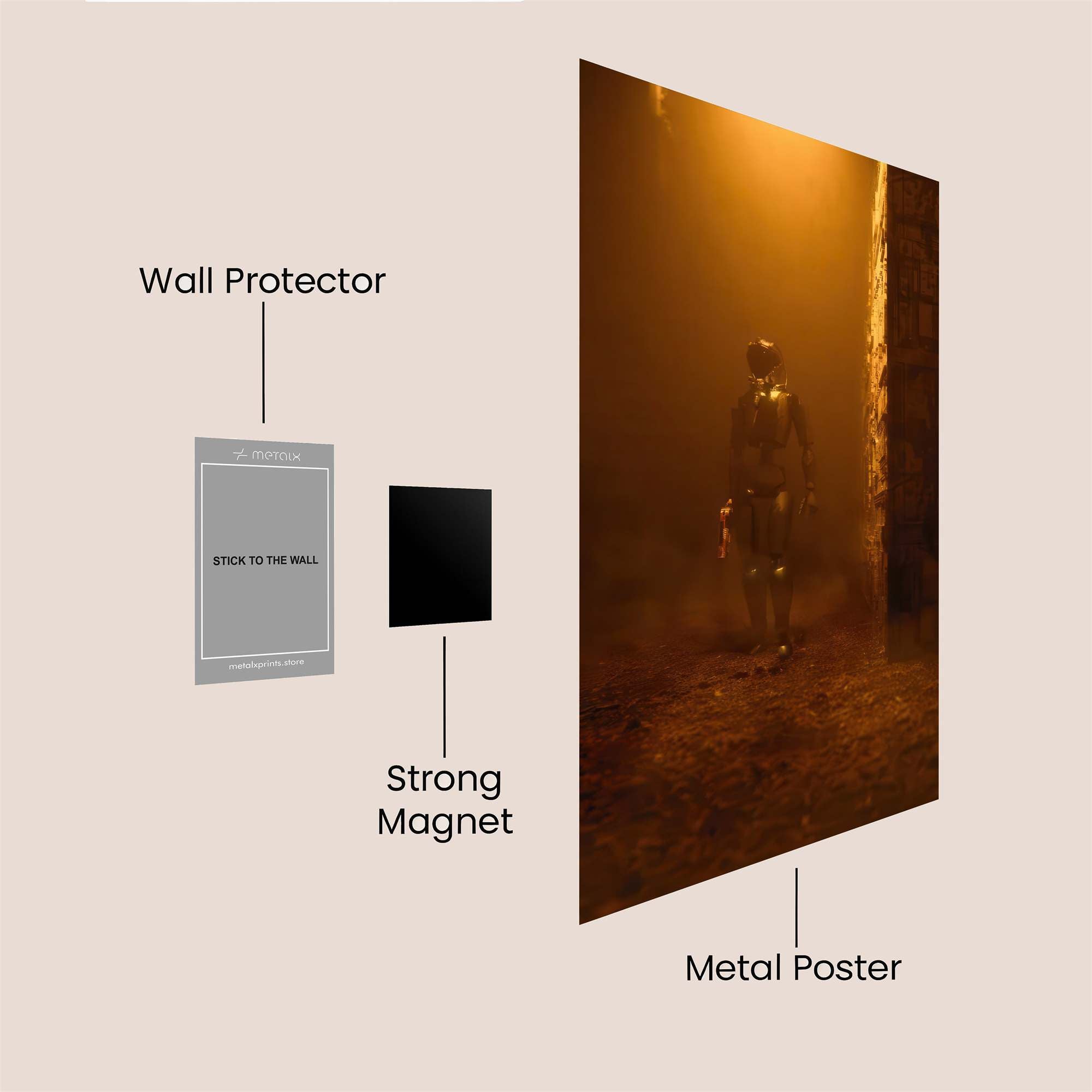 Silent Descent Safe Wall Magnetic / M