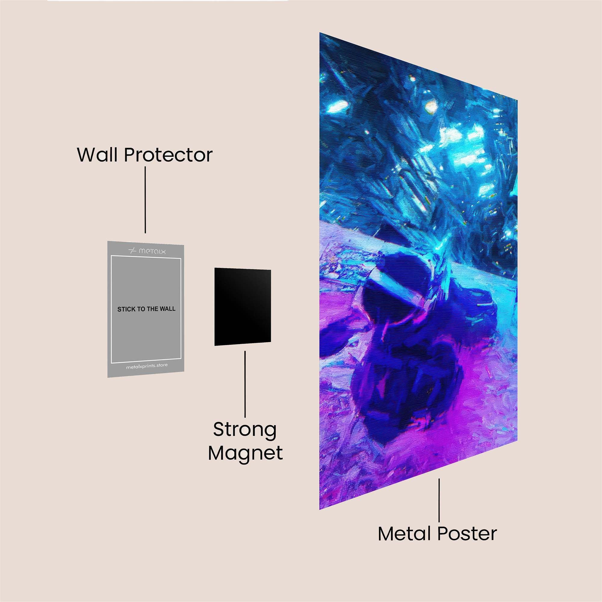 Neon Exploration Safe Wall Magnetic / M