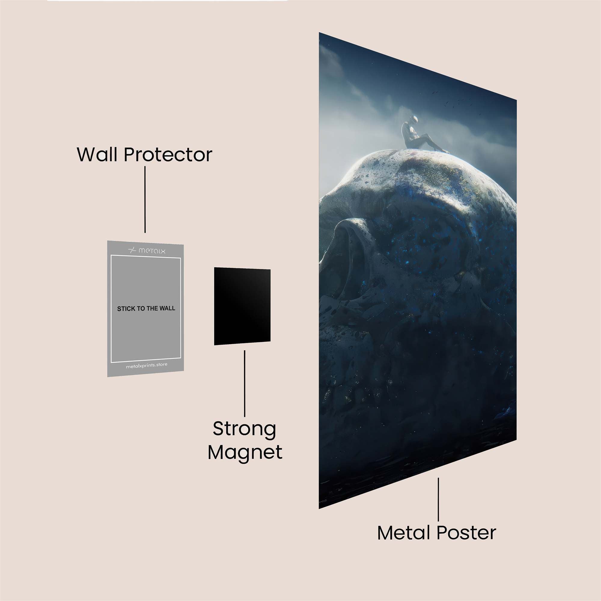 Colossal Serenity Safe Wall Magnetic / M