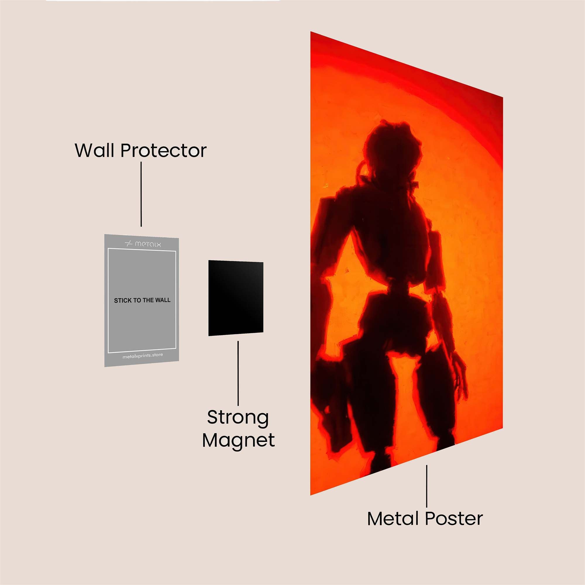 Robot Solstice Safe Wall Magnetic / M