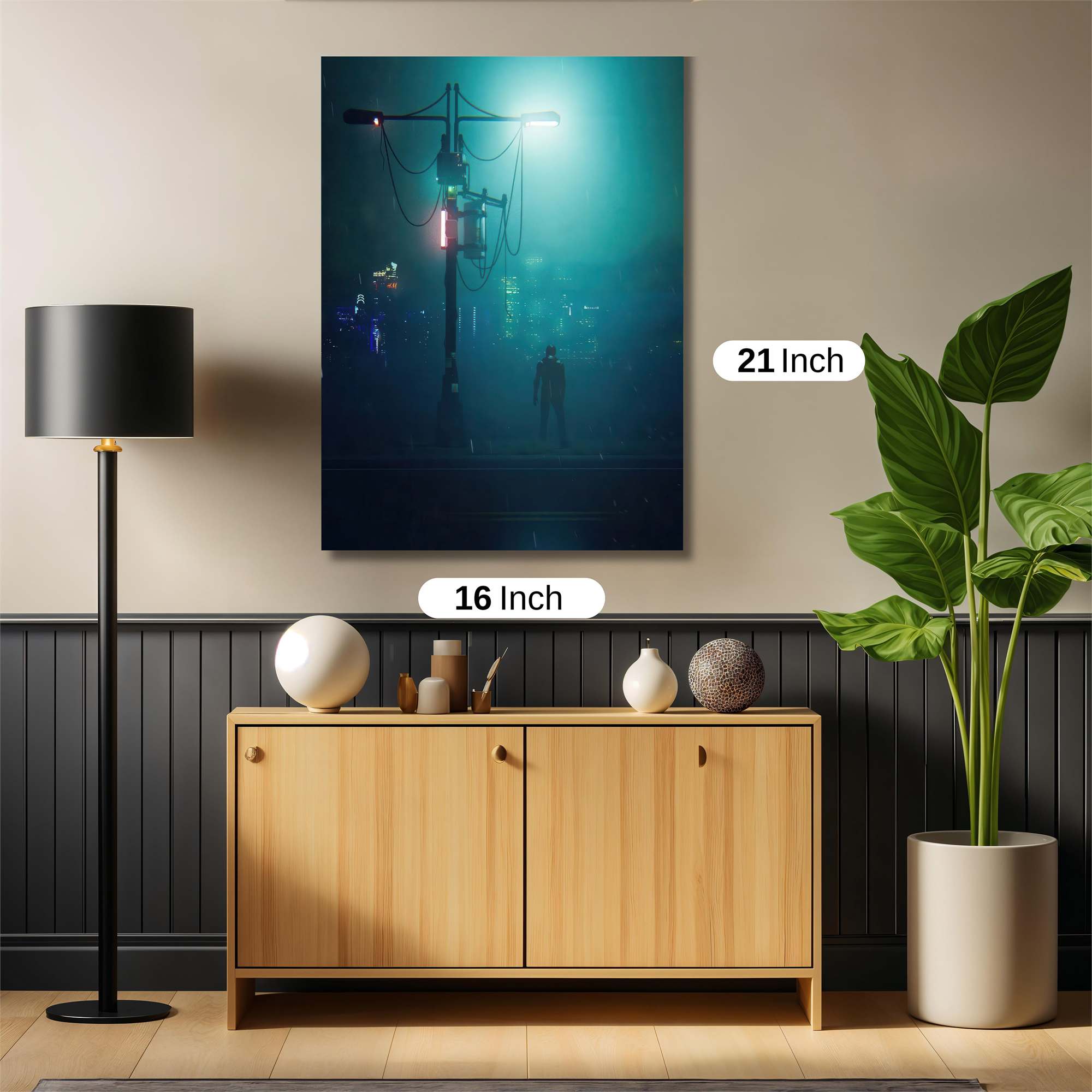 Neon Solitude Safe Wall Magnetic / M