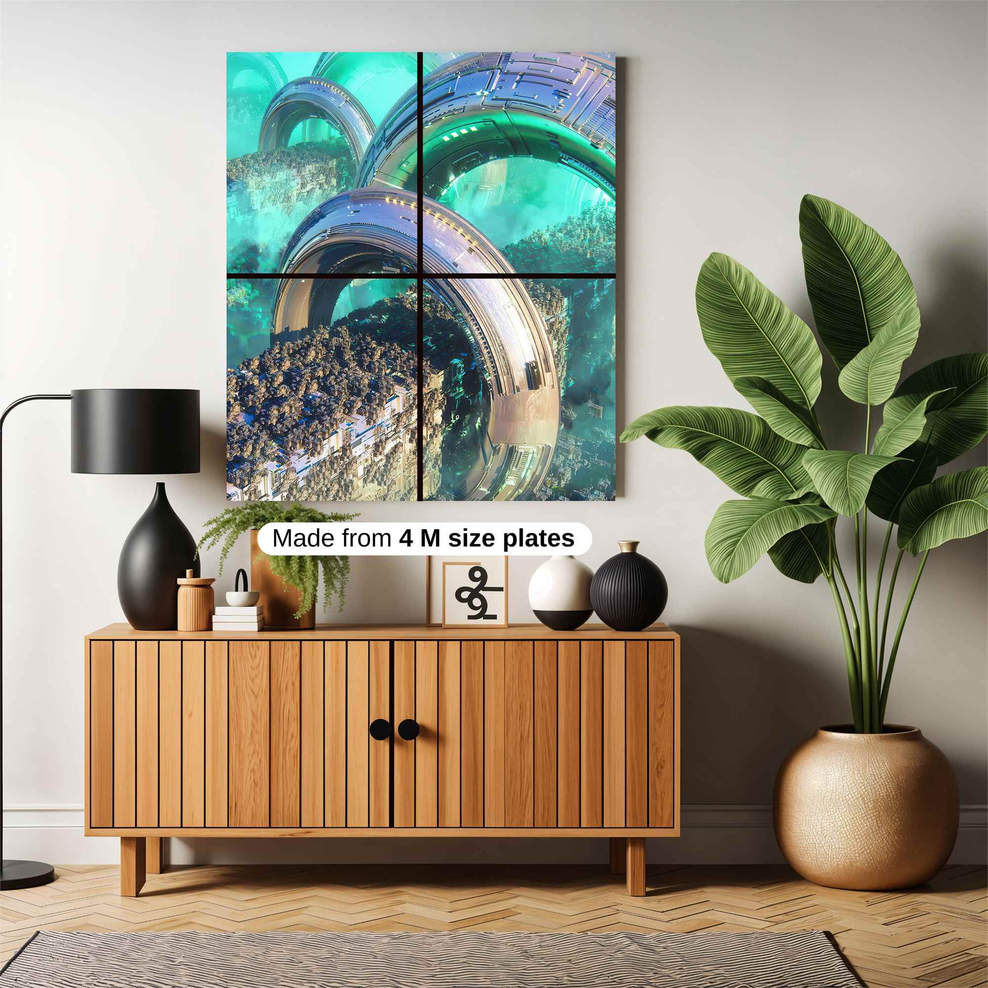 Futuristic Landscapes Safe Wall Magnetic / M