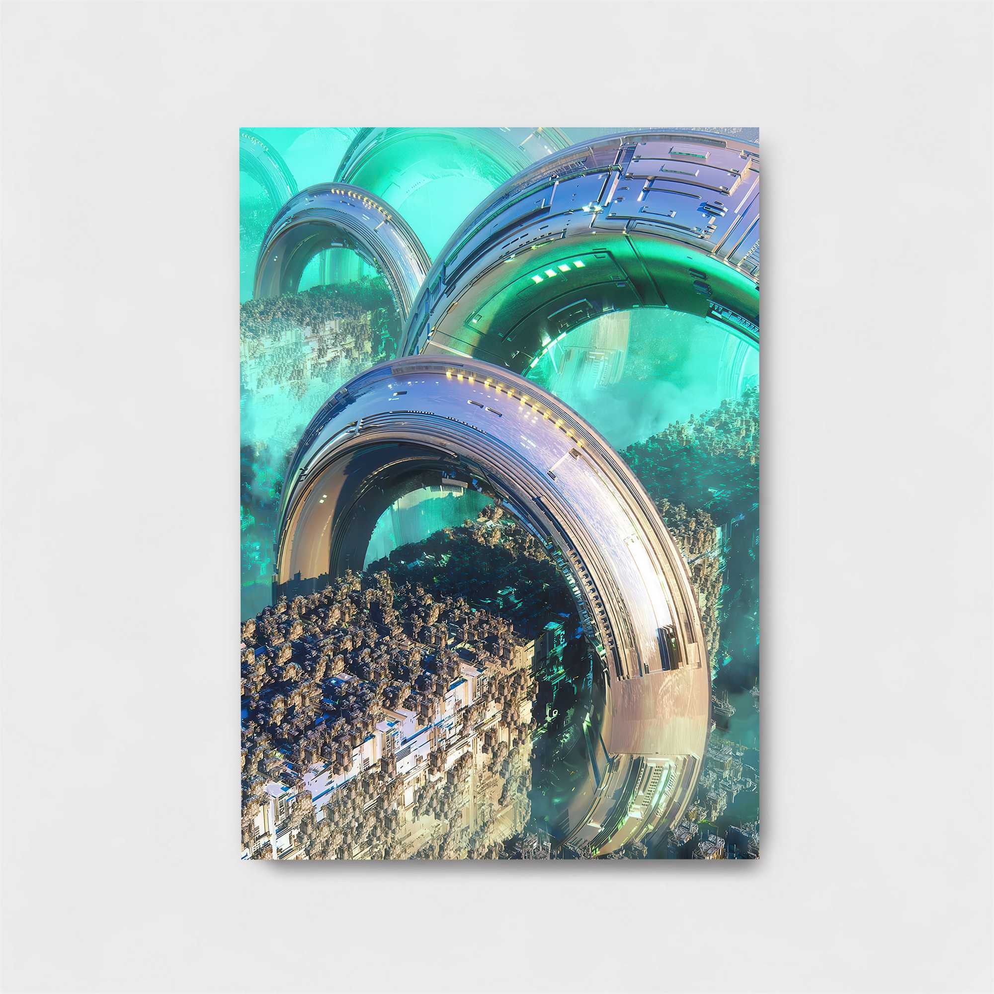 Futuristic Landscapes Safe Wall Magnetic / M