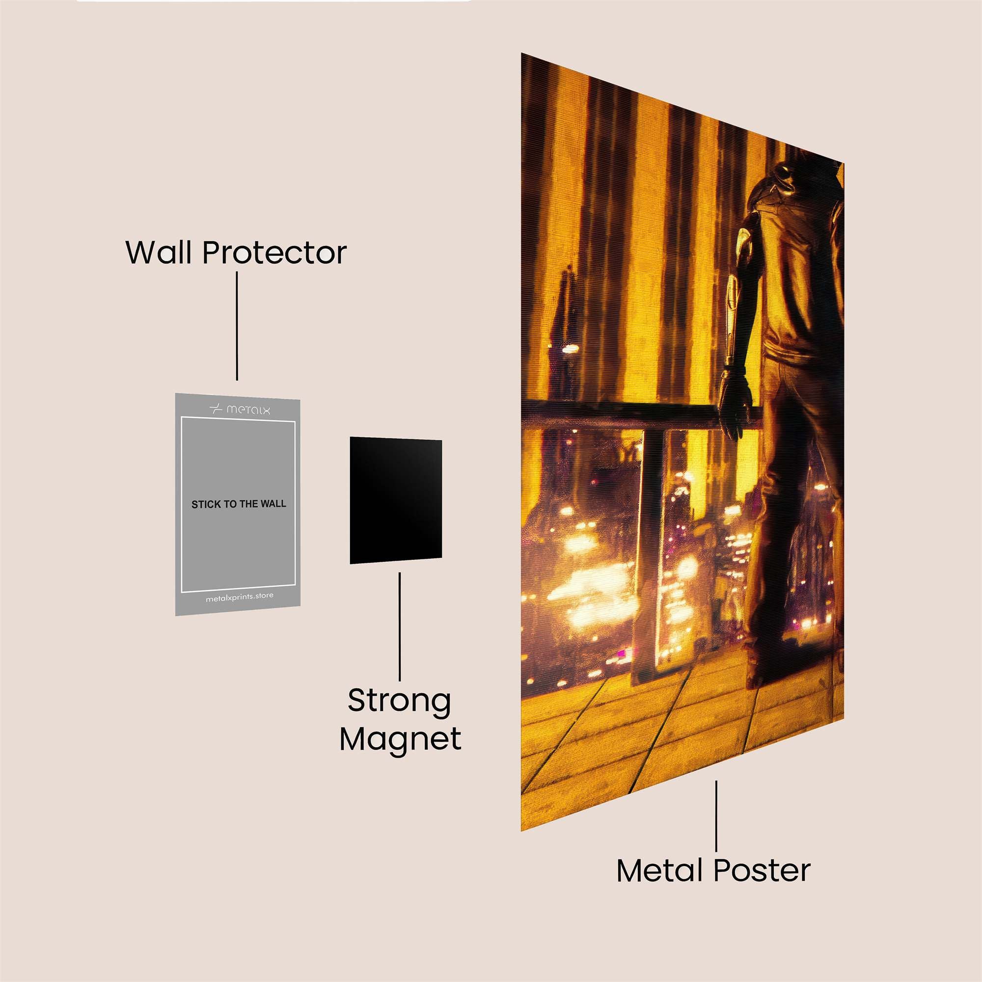 Cyberpunk Reverie Safe Wall Magnetic / M