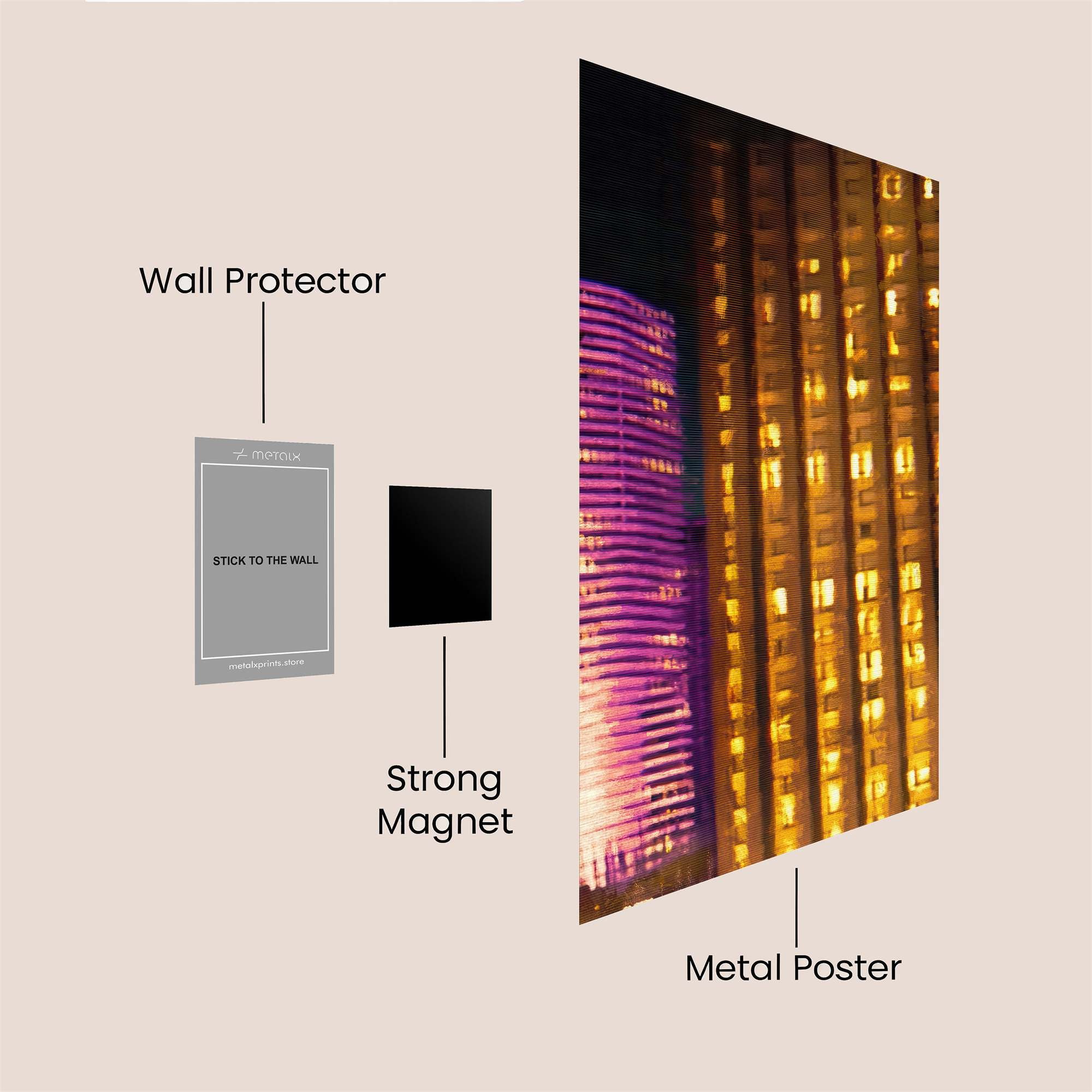 Architectural Whirl Safe Wall Magnetic / M