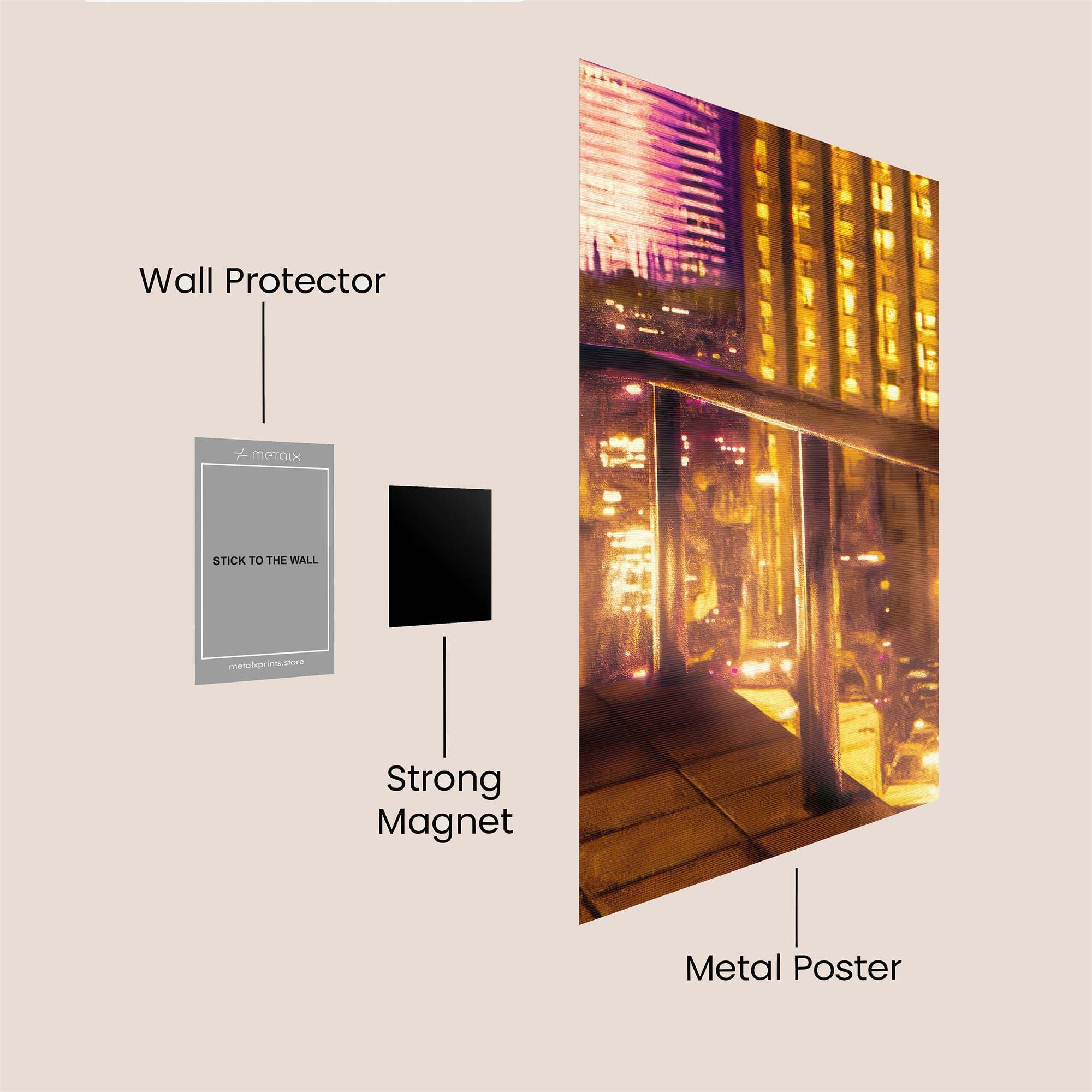 Urban Luminescence Safe Wall Magnetic / M