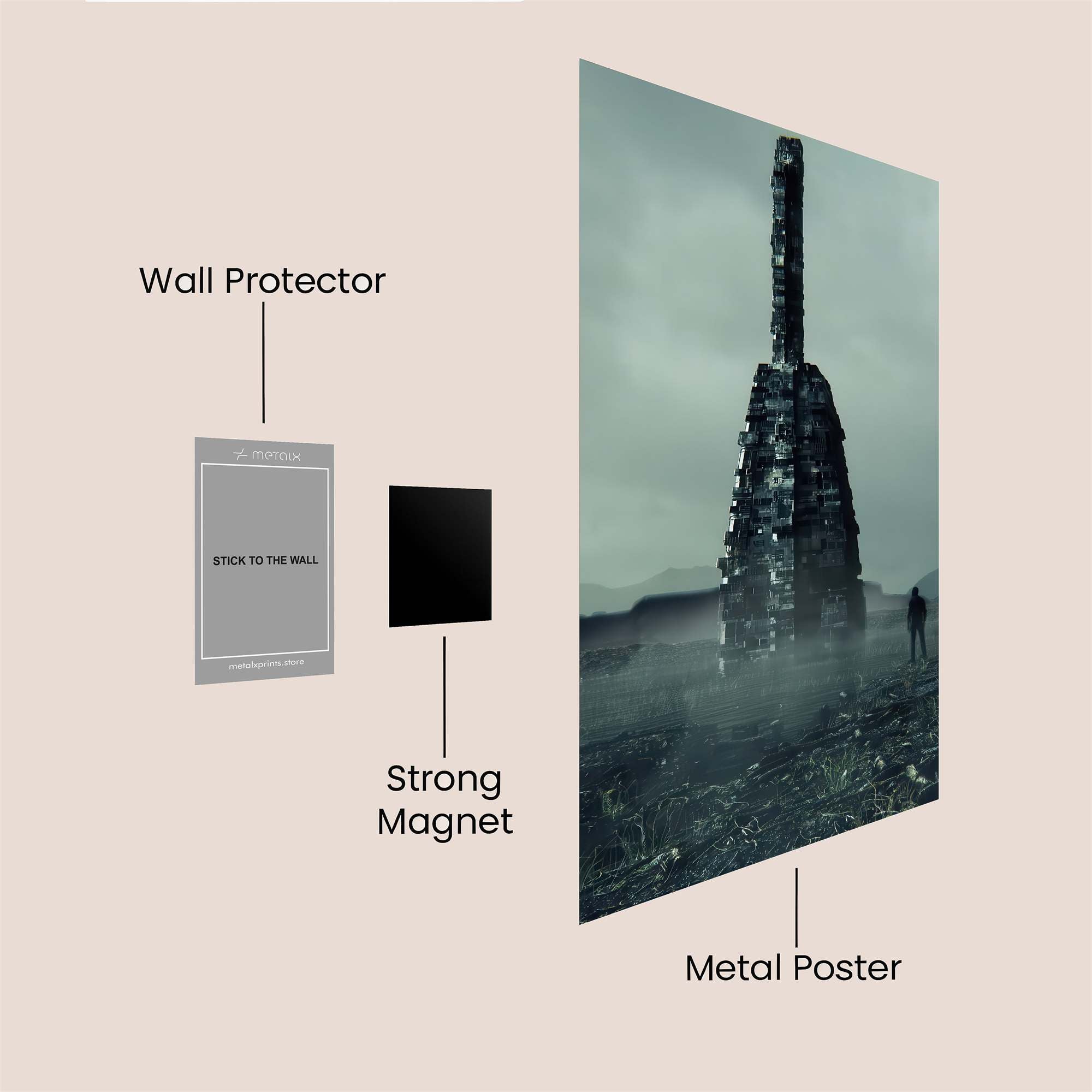 Tower Desolation Safe Wall Magnetic / M
